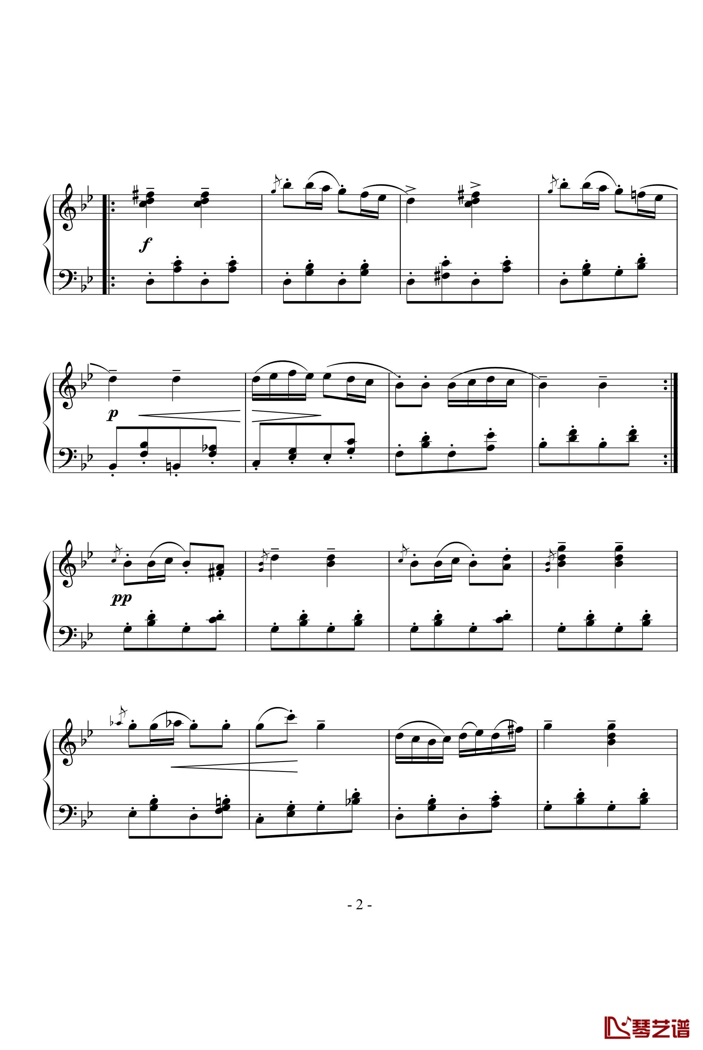 音乐瞬间钢琴谱-舒伯特2