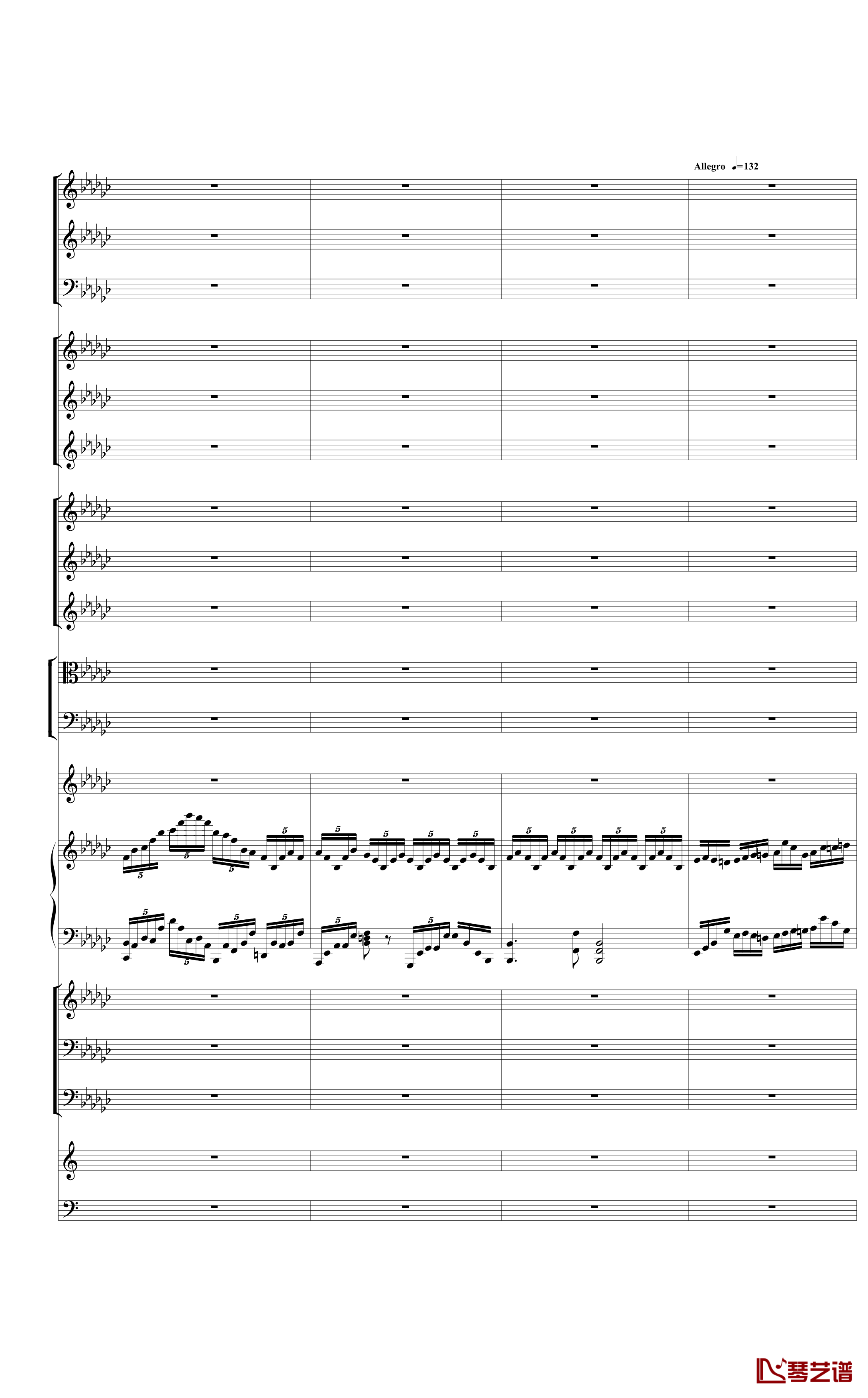 Piano Concerto No.3 in E Flat minor,I钢琴谱-热情而辉煌15