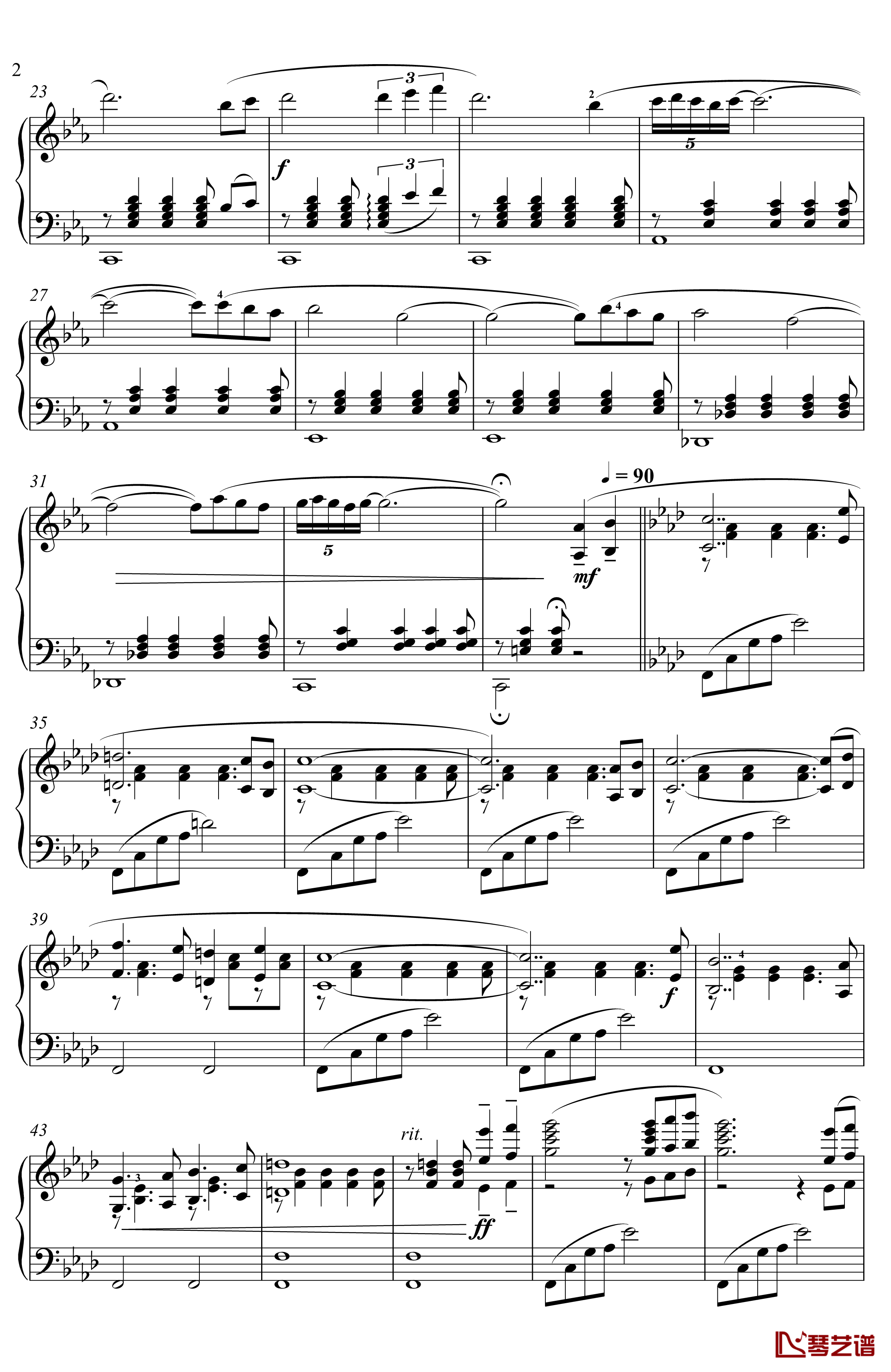 Fantasia 钢琴谱-for Nausica-久石让2