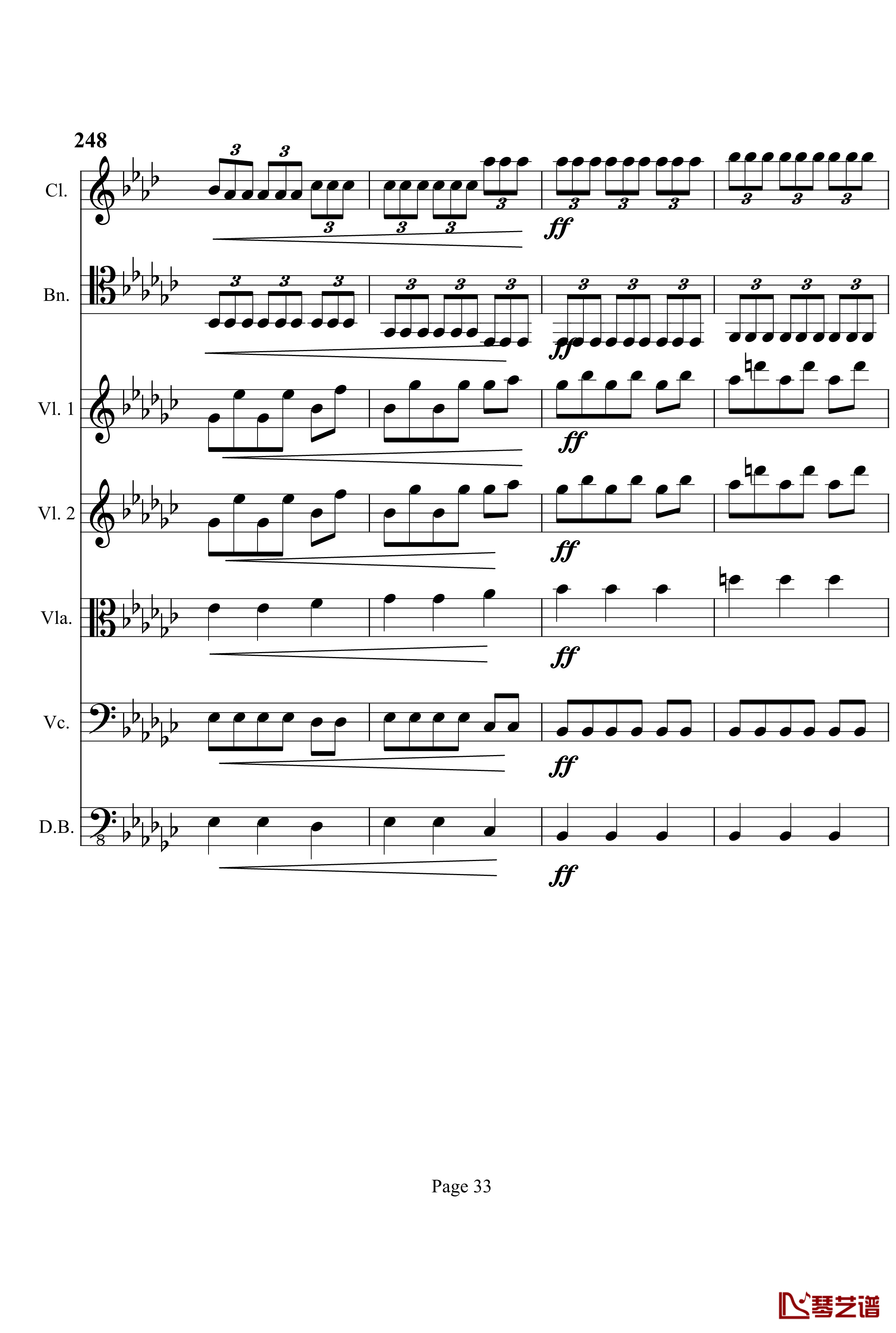 奏鸣曲之交响钢琴谱-第4首-Ⅲ-贝多芬-beethoven33