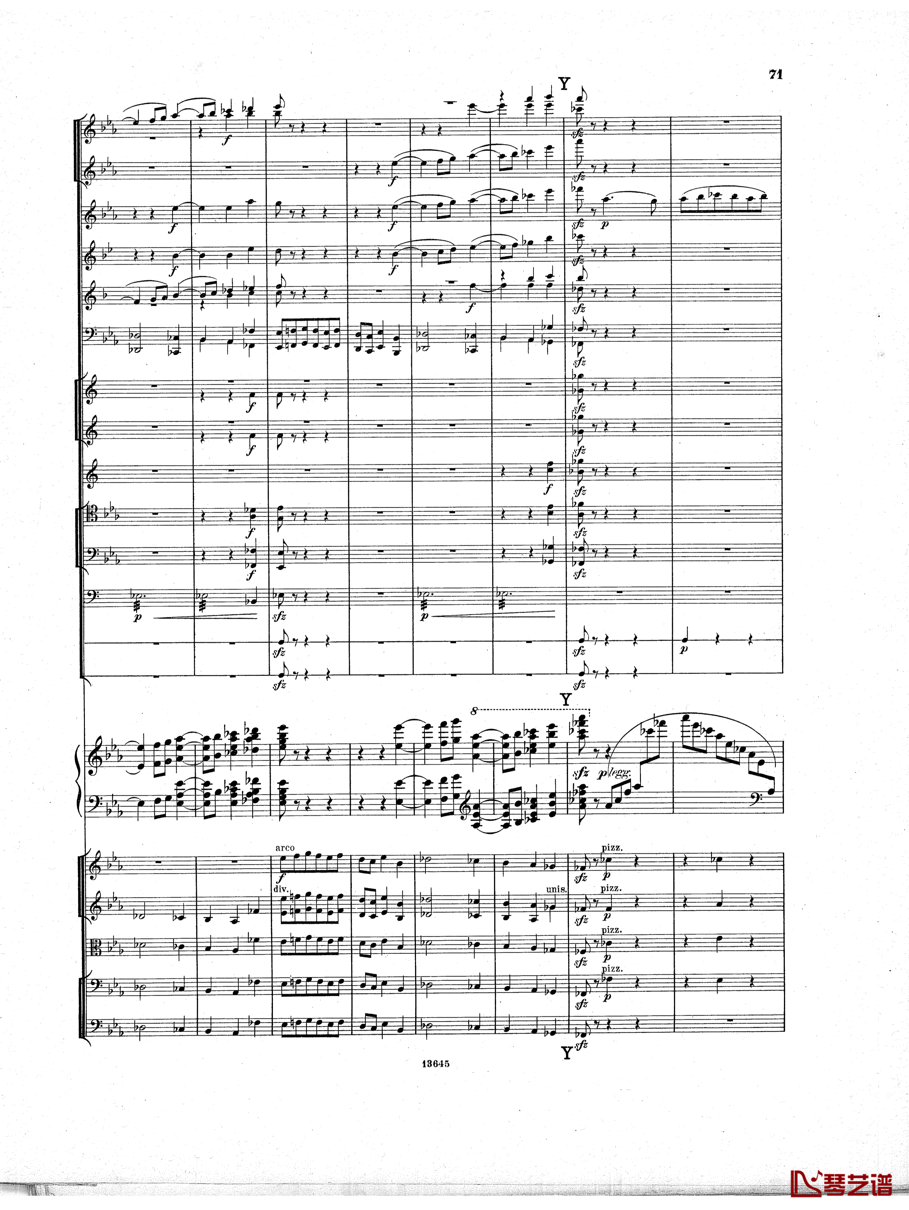 Lyapunov 降E小调第一钢琴协奏曲 Op.4钢琴谱-Lyapunov70