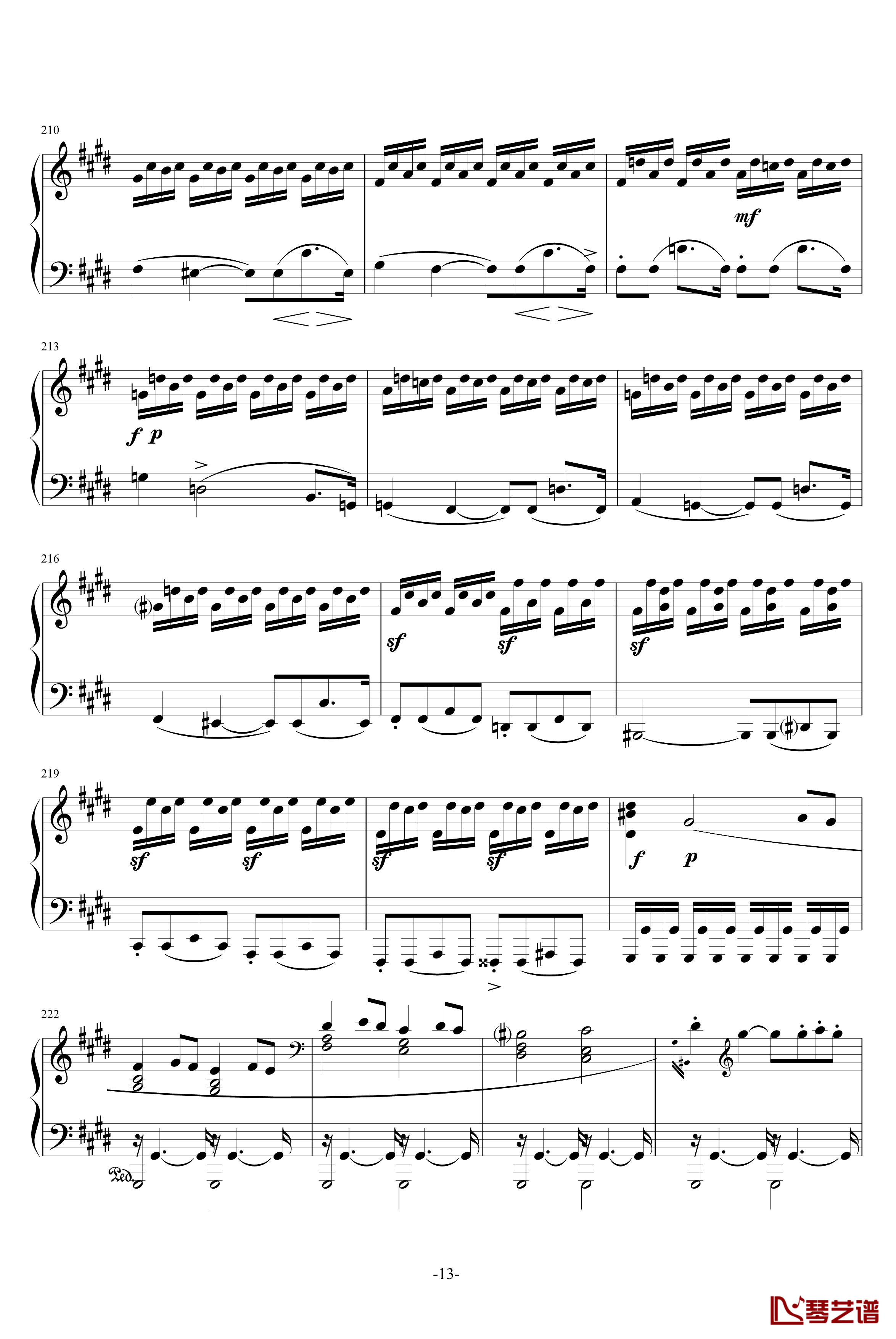 月光奏鸣曲钢琴谱-1，2，3乐章-贝多芬-beethoven13