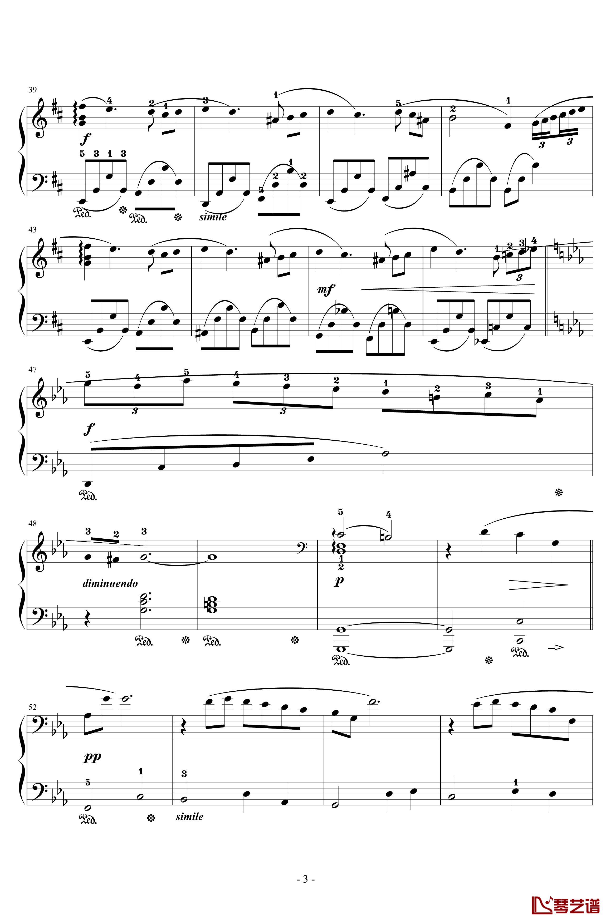 最终幻想4爱的主题钢琴谱-交响乐版改编-植松伸夫3