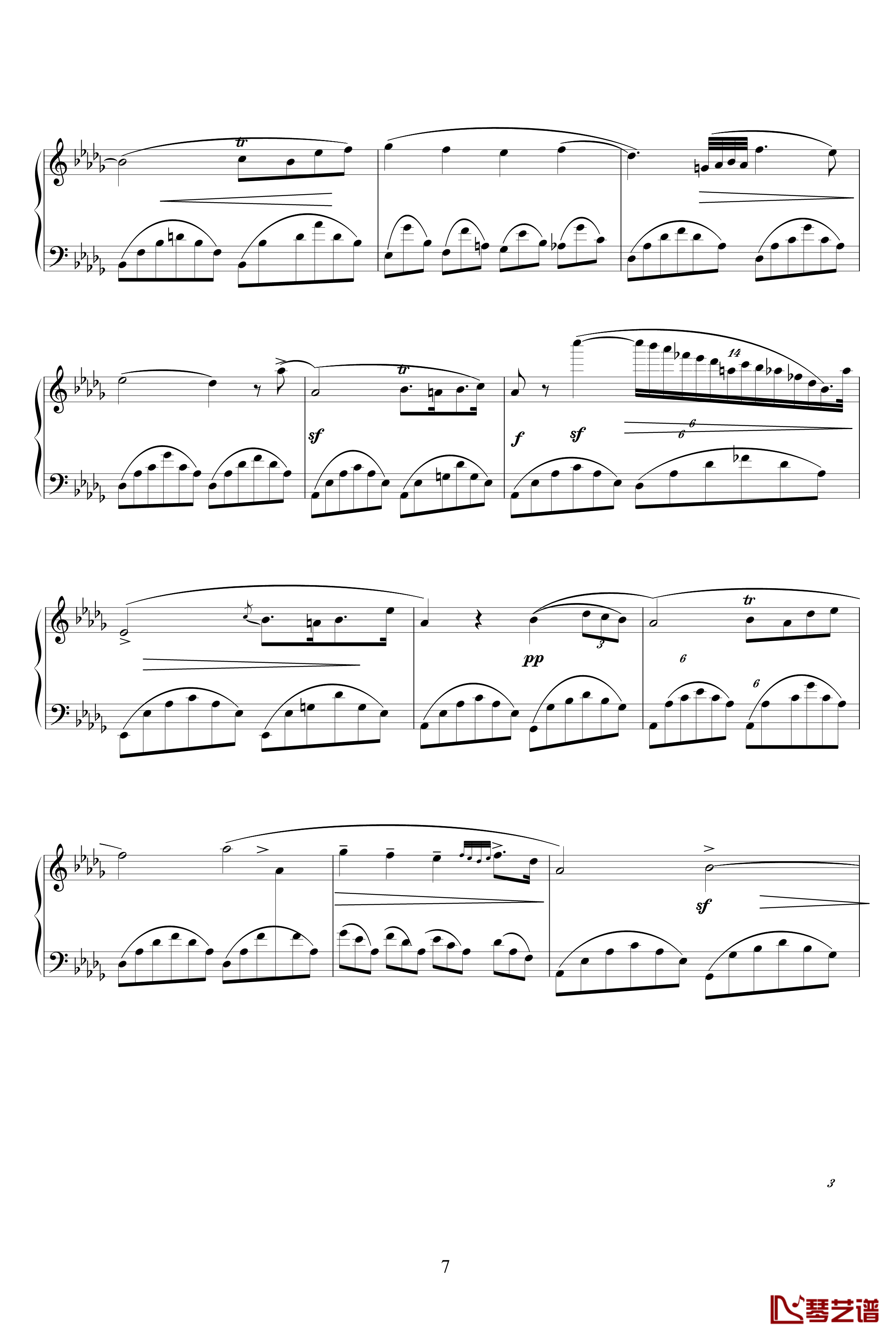 幻想即兴曲Op.66钢琴谱-肖邦-chopin7
