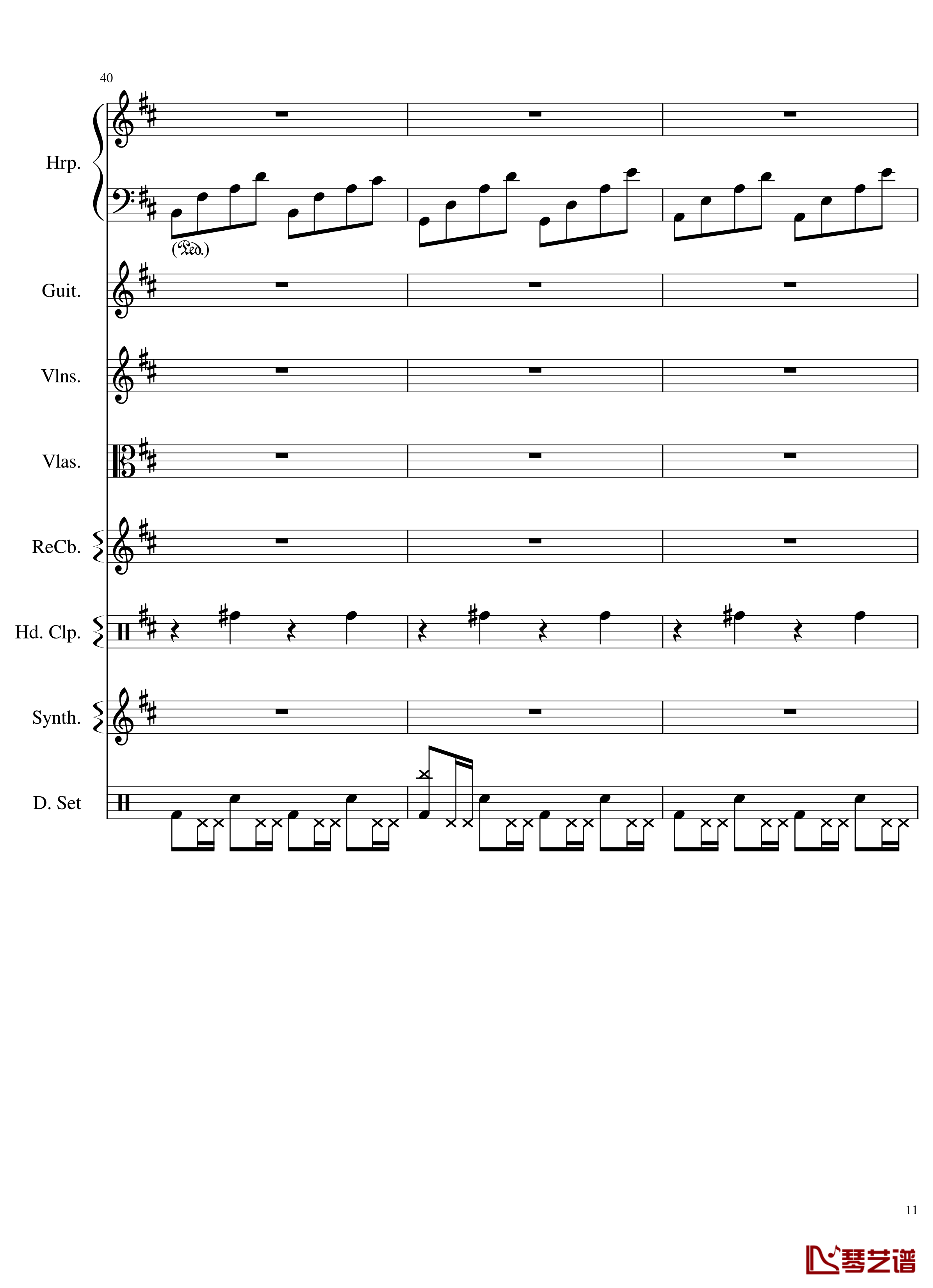 Take me hand钢琴谱-总谱-DAISHI DANCE11