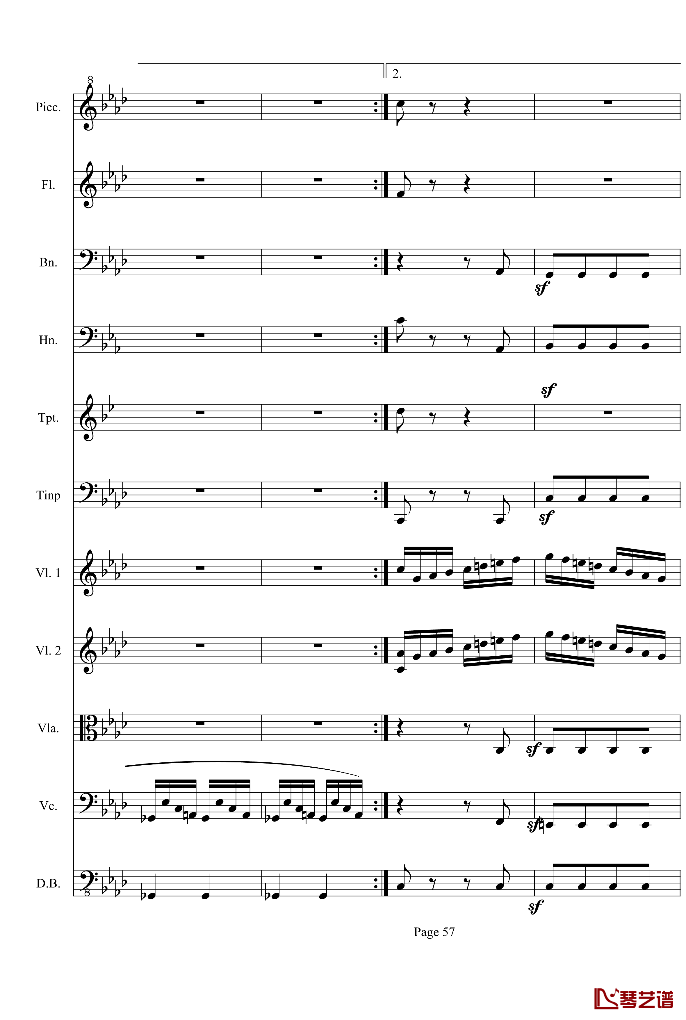 奏鸣曲之交响第23首Ⅲ钢琴谱--贝多芬-beethoven57