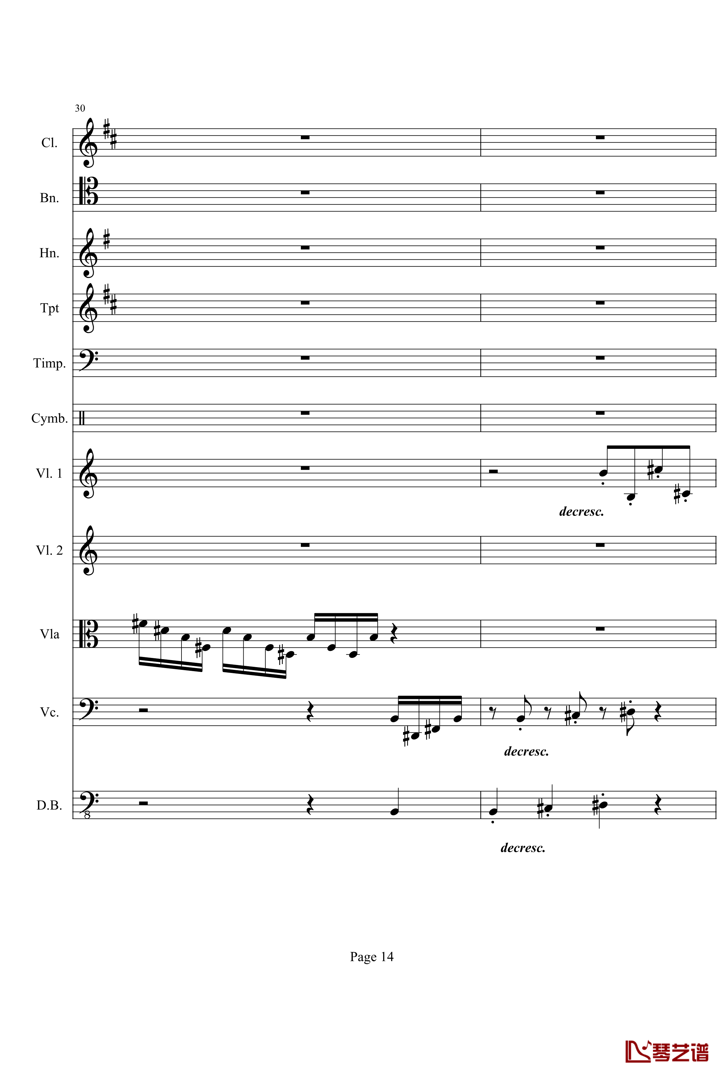 奏鸣曲之交响钢琴谱-第21-Ⅰ-贝多芬-beethoven14