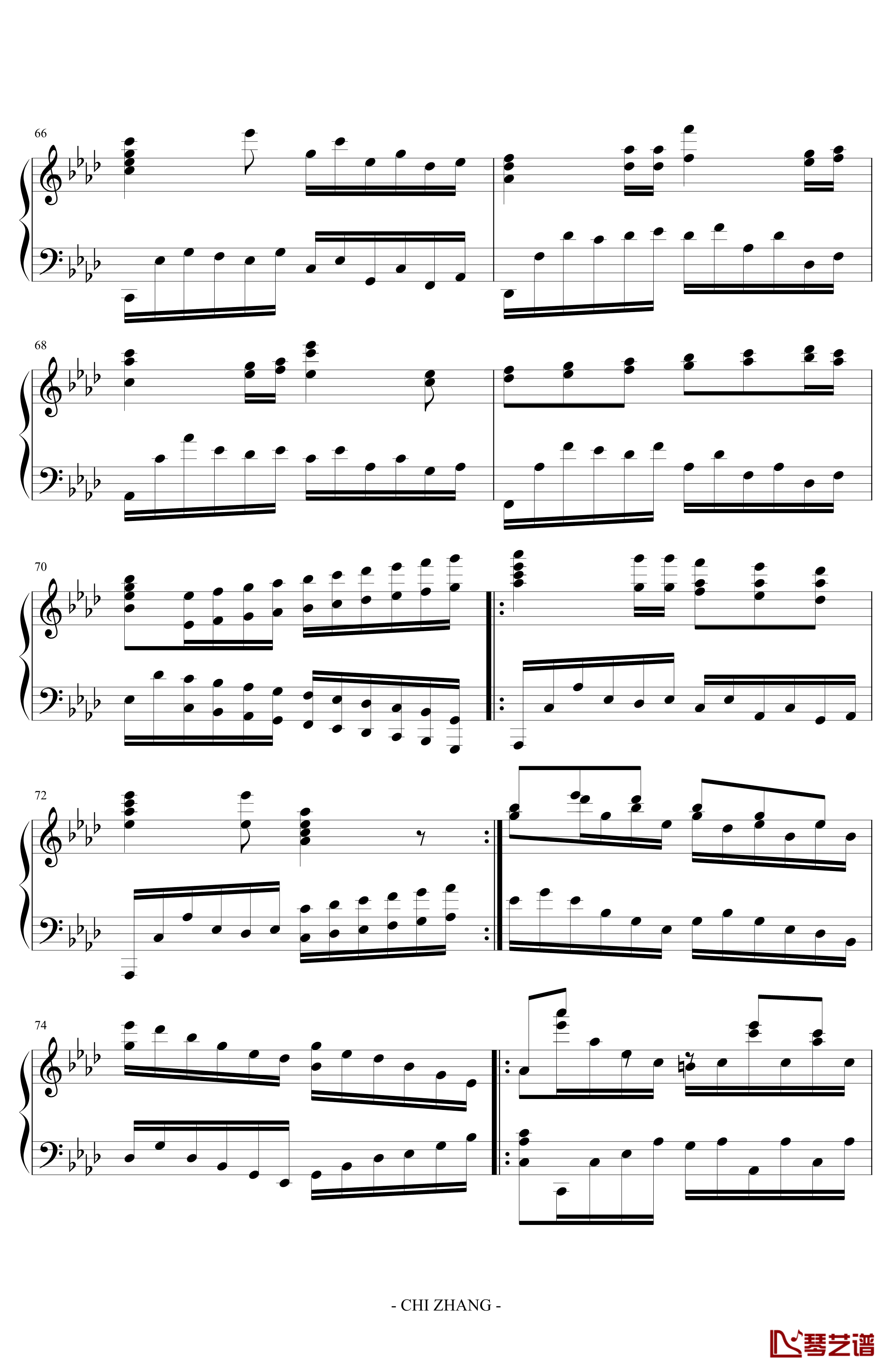 Concert Etude in A Elat 'Jubilation'钢琴谱 -PARROT1867