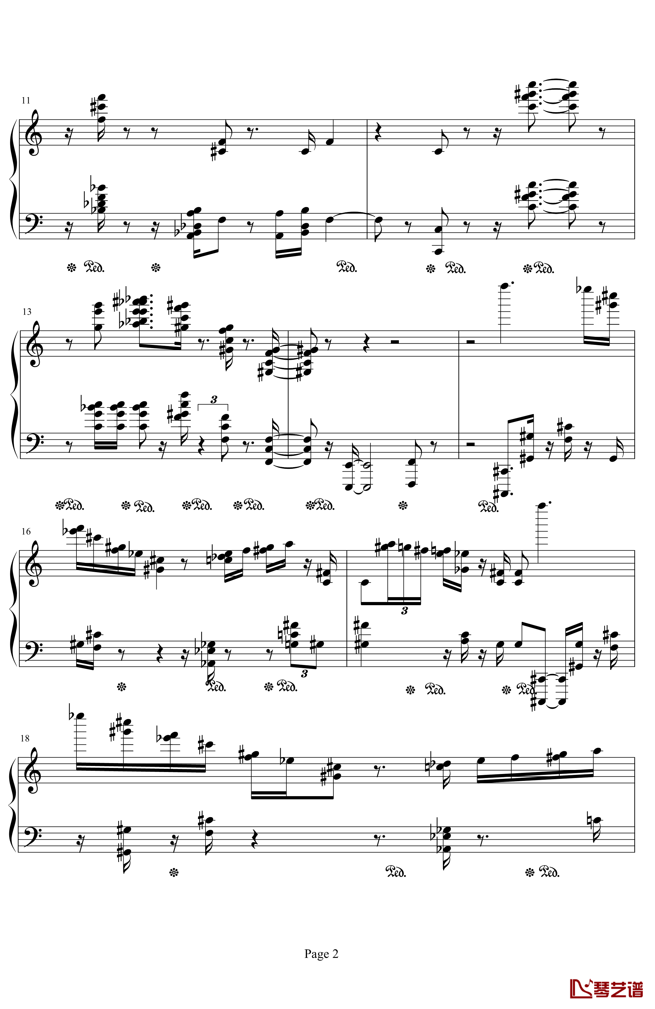 肖邦第二诙谐曲钢琴谱-肖邦-chopin2