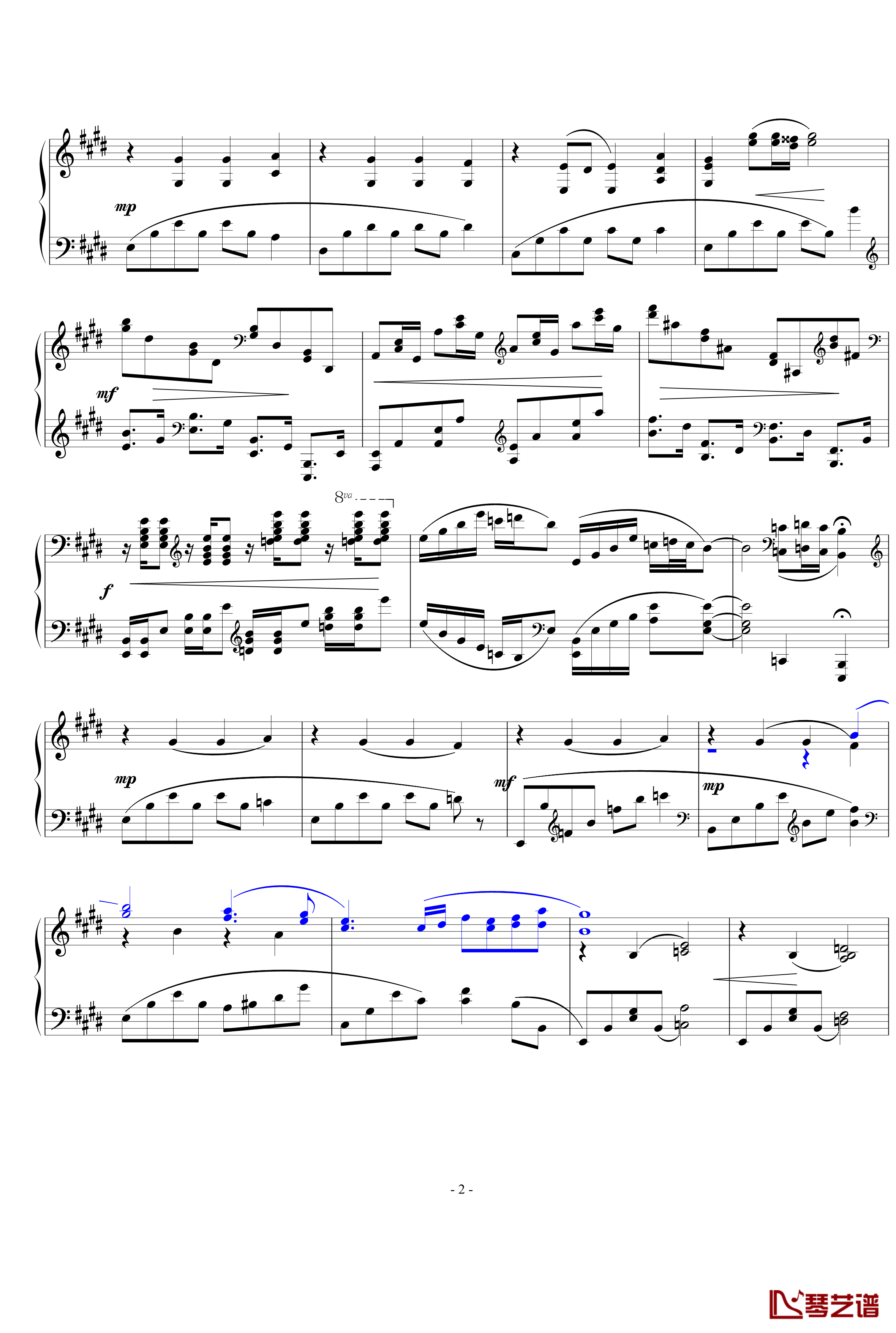 暖春钢琴谱-练习曲-四季-yutianyue1262