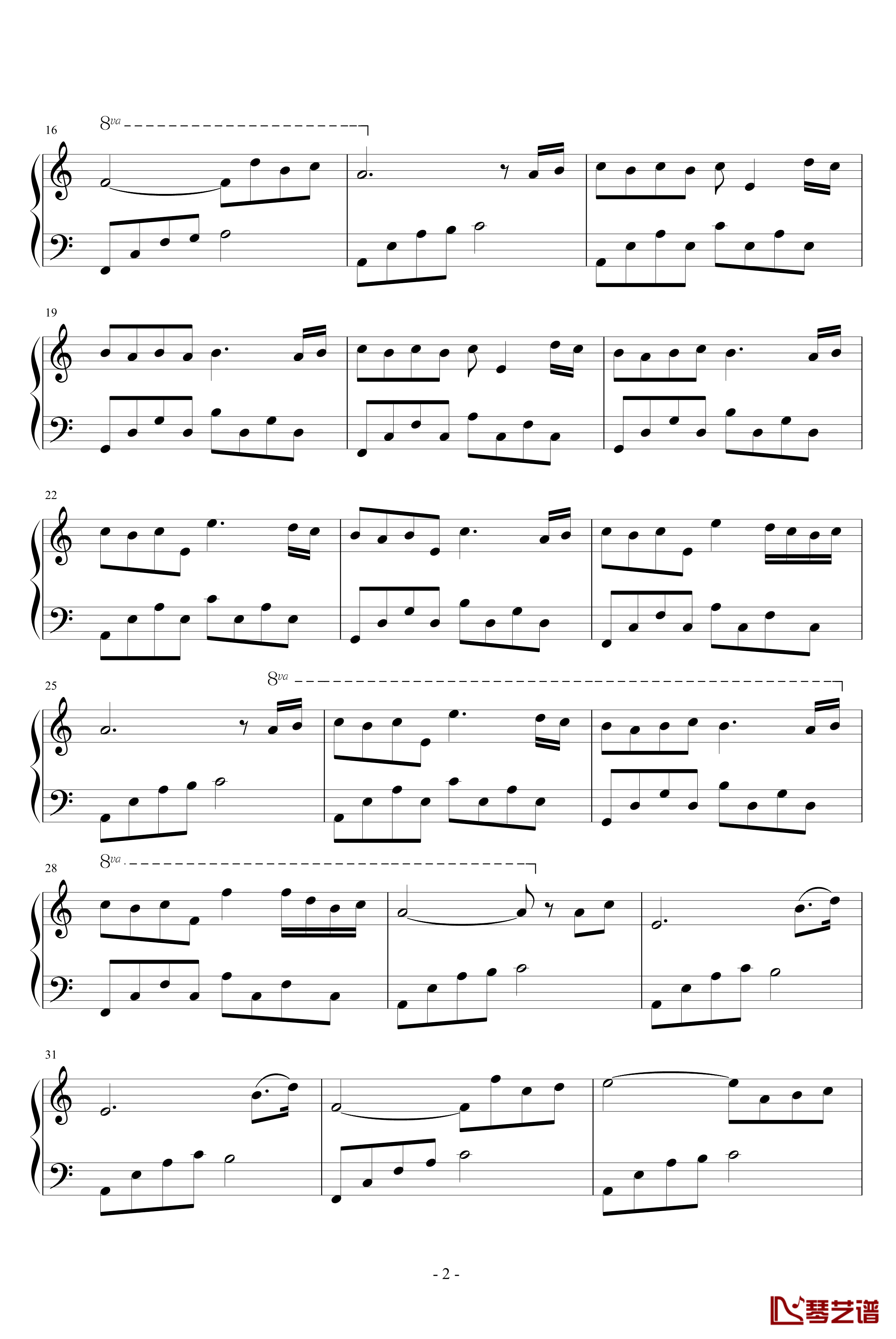 遗忘钢琴谱-Chopinist2