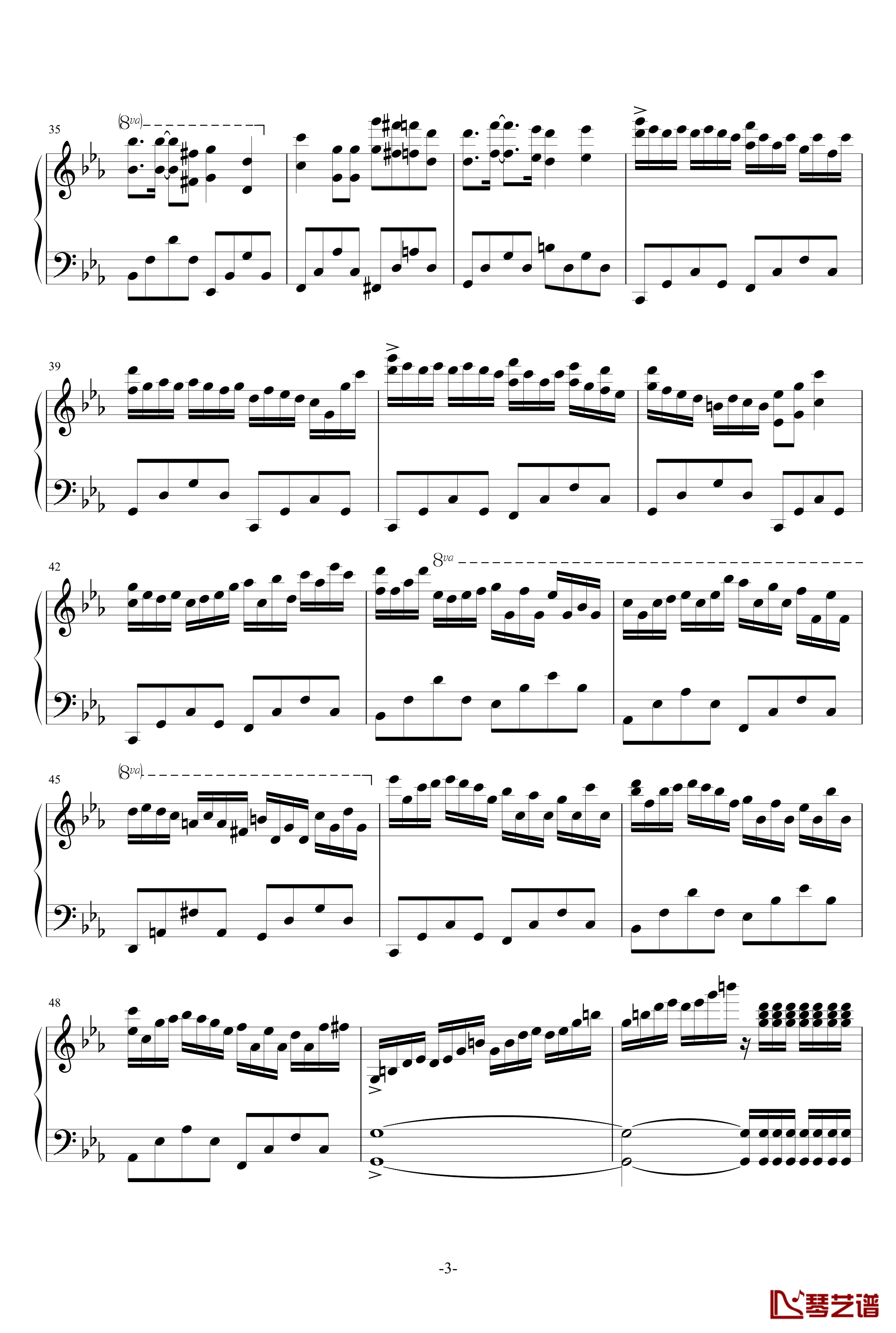 克罗地亚第二狂想曲钢琴谱-马克西姆-Maksim·Mrvica3