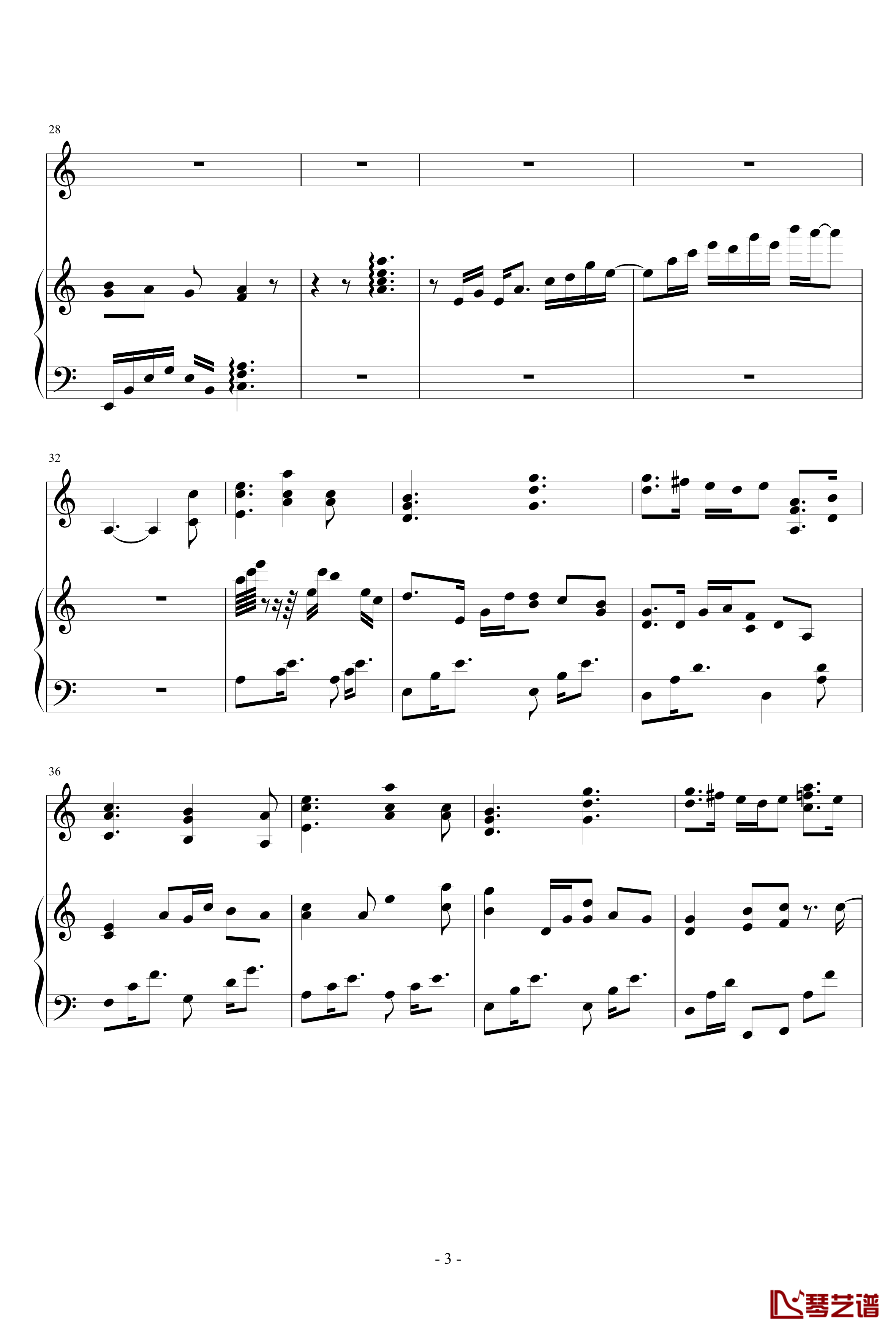 minor waltz钢琴谱-抒情精曲-韩日剧-灰姑娘的姐姐-插曲3