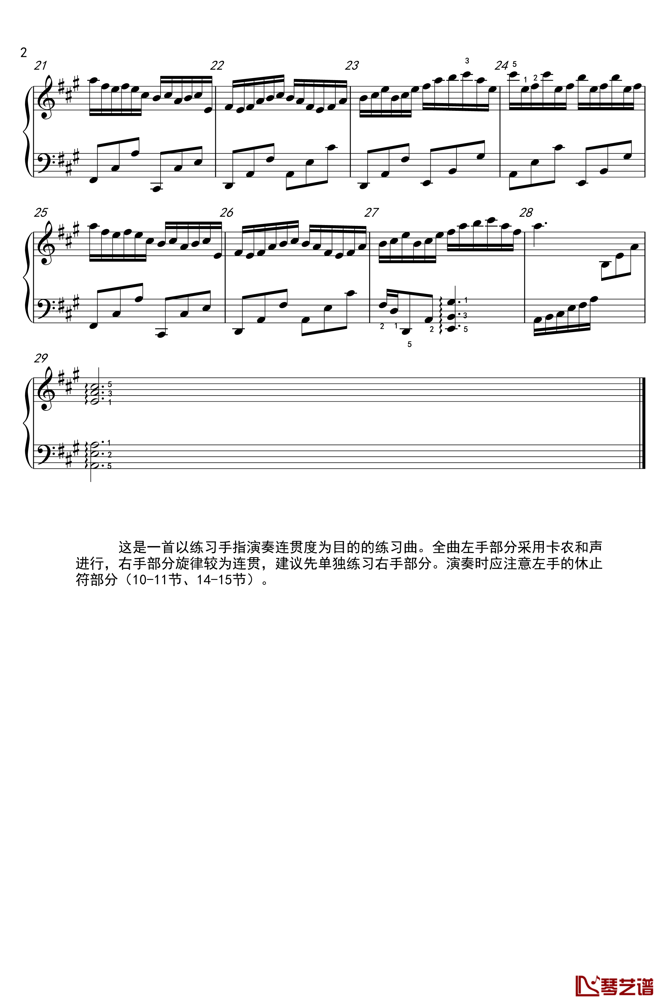卡农连奏练习曲钢琴谱-xvv123452