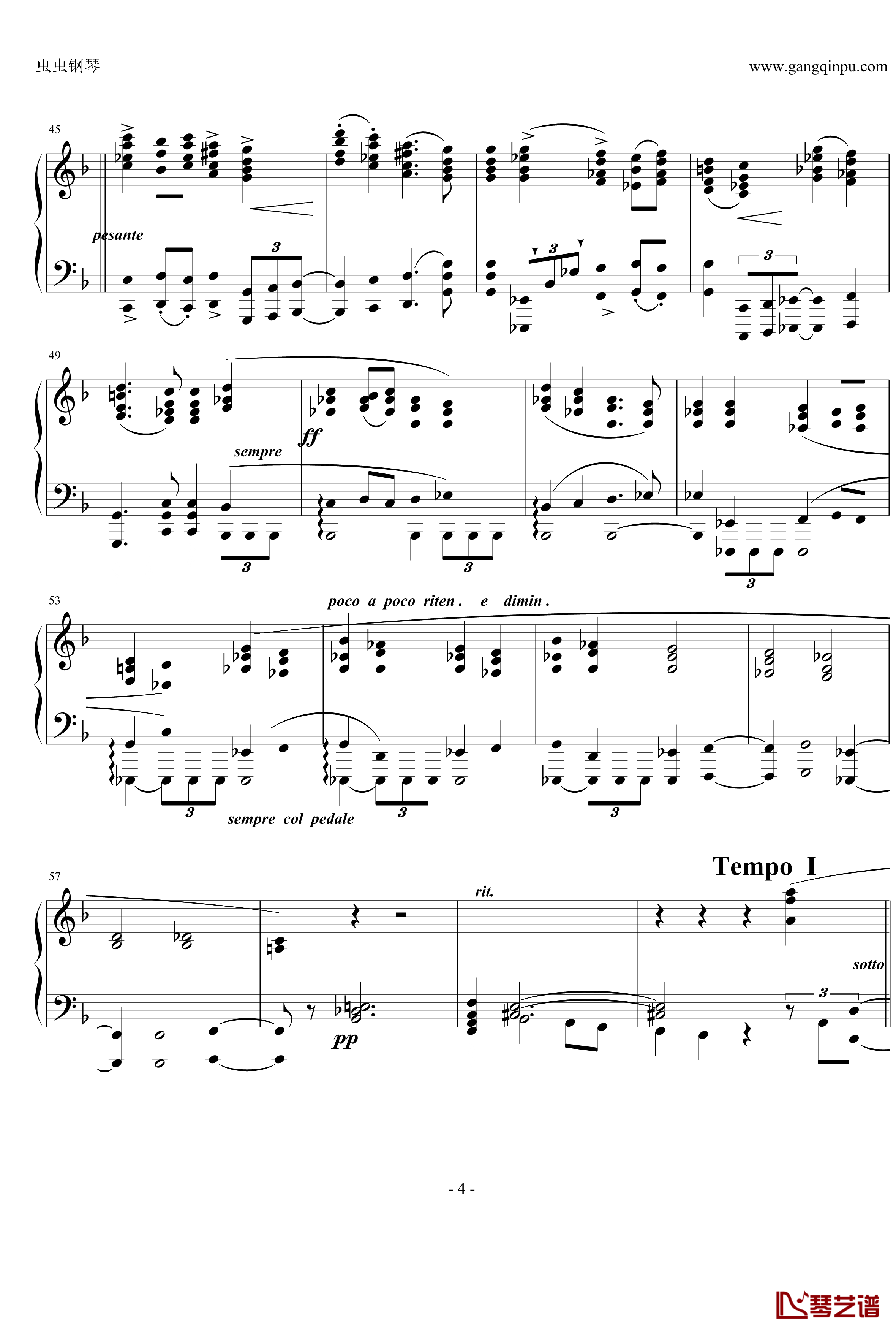 四首叙事曲钢琴谱-勃拉姆斯-Brahms4