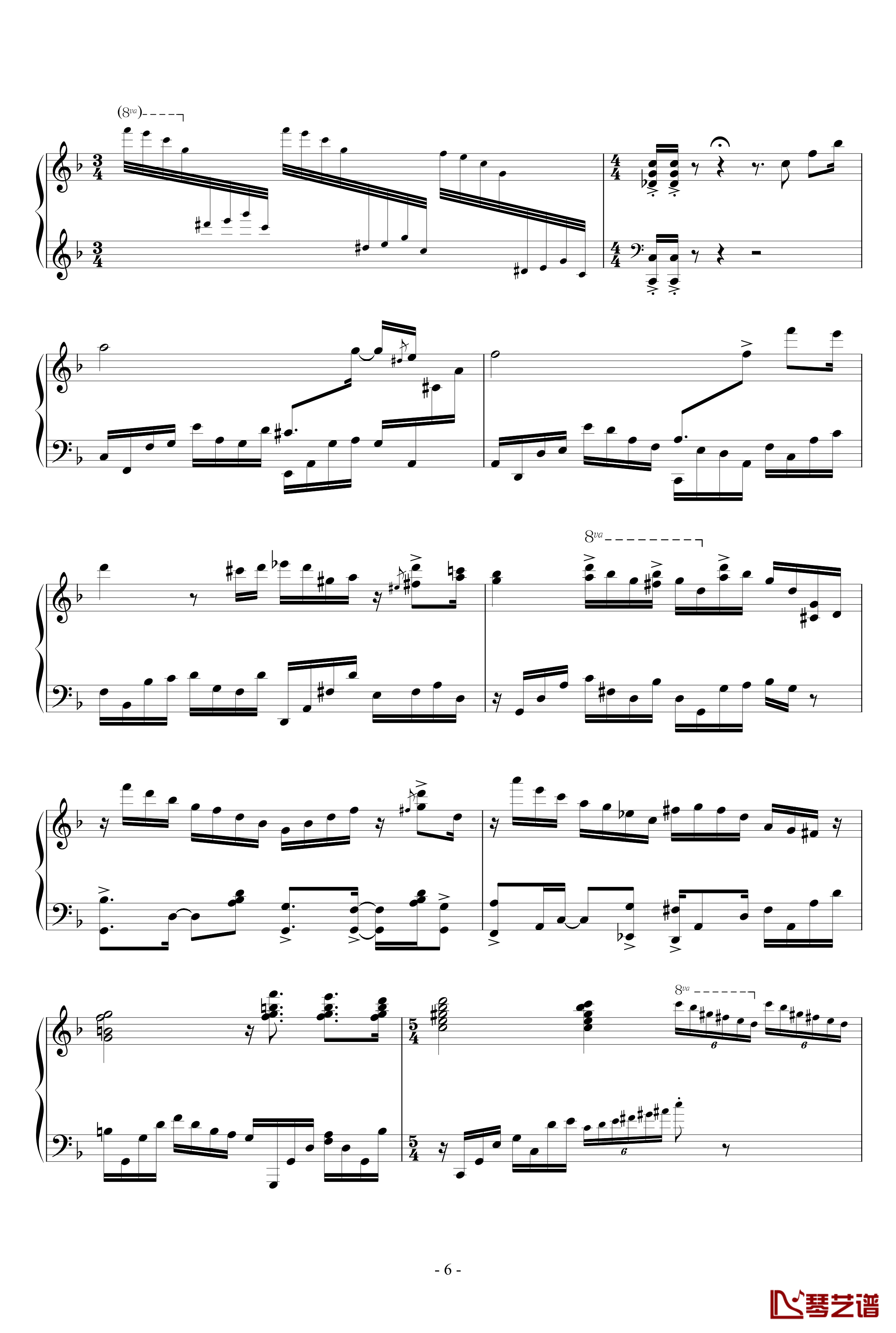 Capriccio For jubeat钢琴谱-芮-Really6