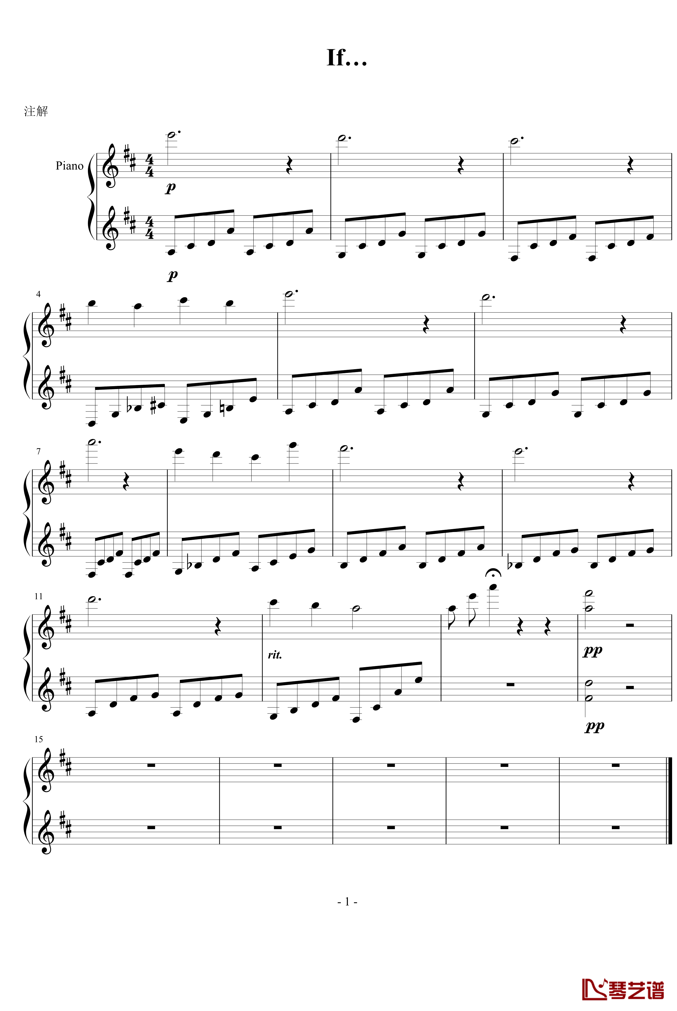 If钢琴谱-Maple1