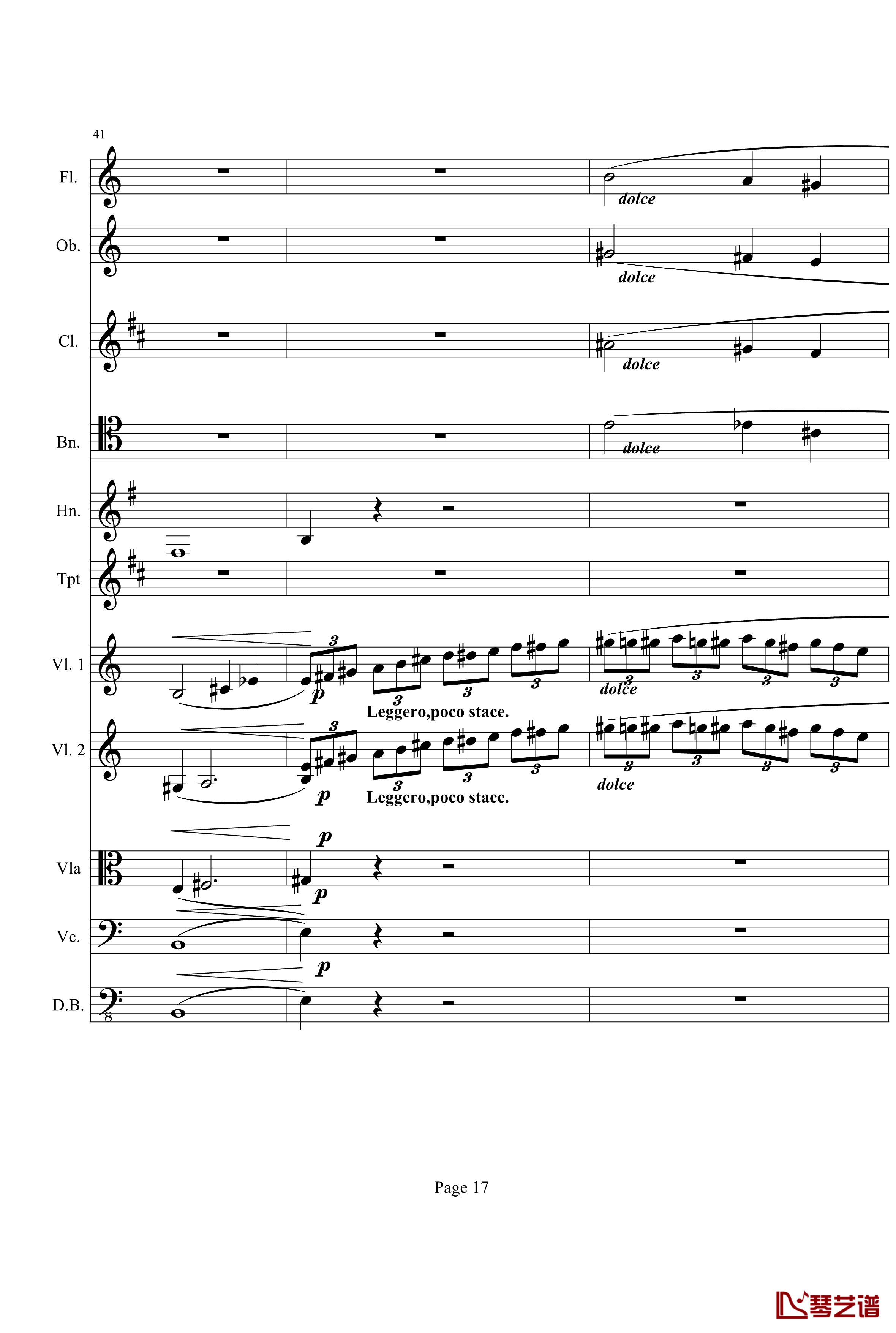 奏鸣曲之交响钢琴谱-第21-Ⅰ-贝多芬-beethoven17