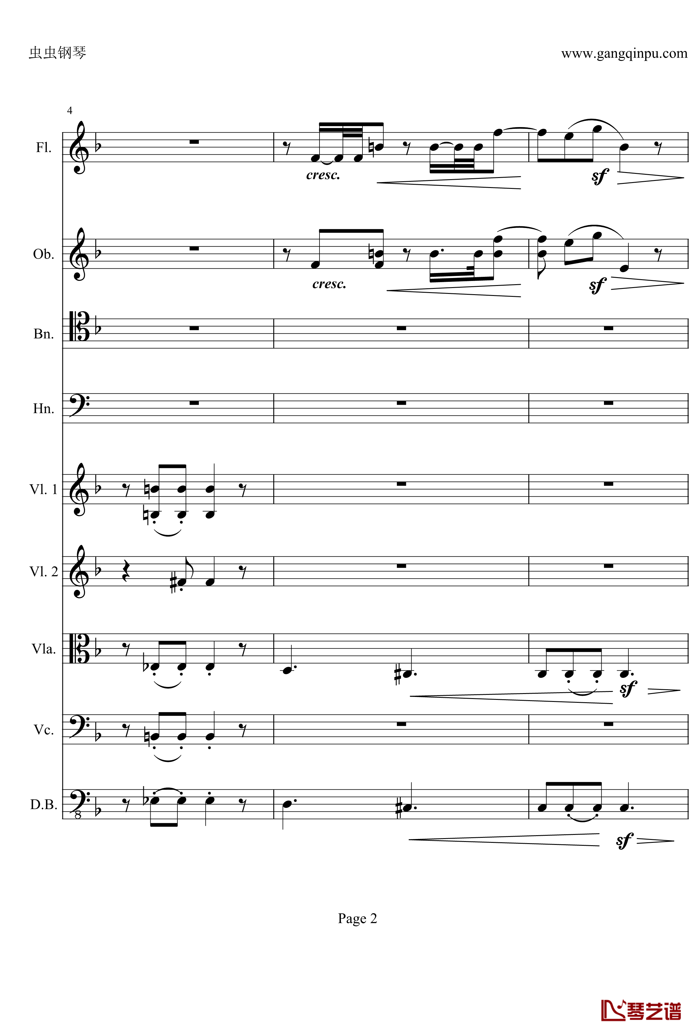 奏鸣曲之交响钢琴谱-第21-Ⅱ-贝多芬-beethoven2