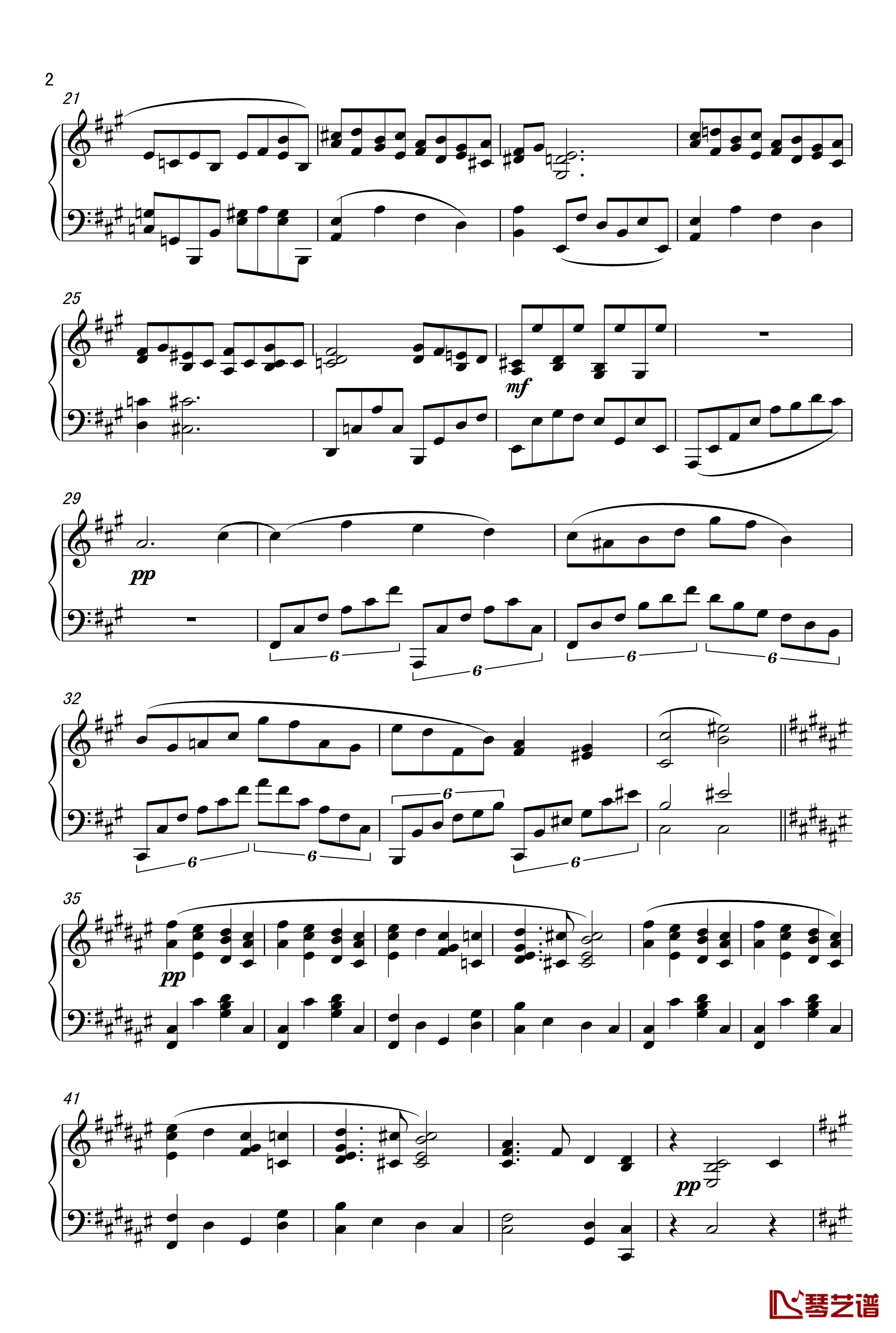 A大调间奏曲钢琴谱-原创-nyride2