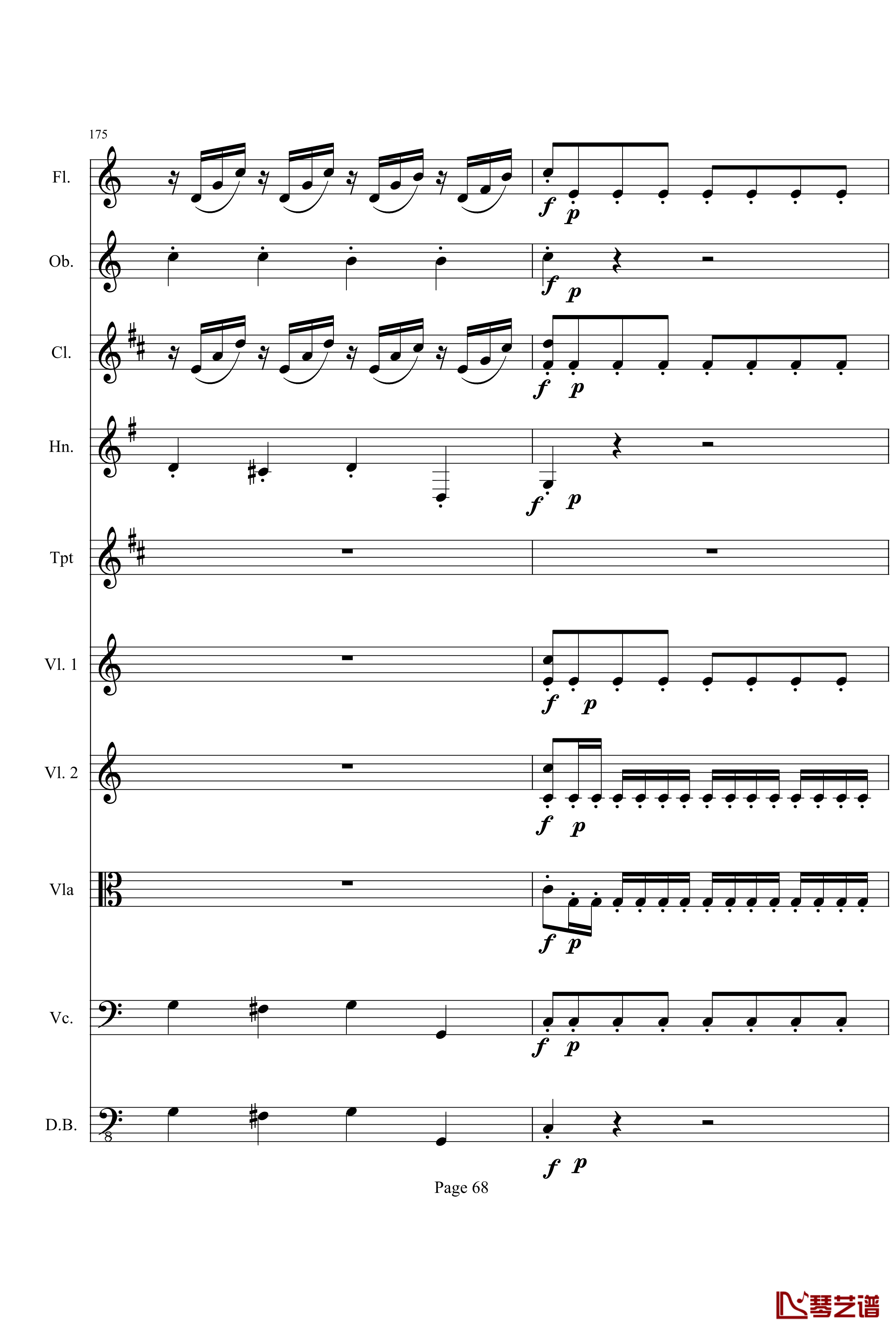 奏鸣曲之交响钢琴谱-第21-Ⅰ-贝多芬-beethoven68