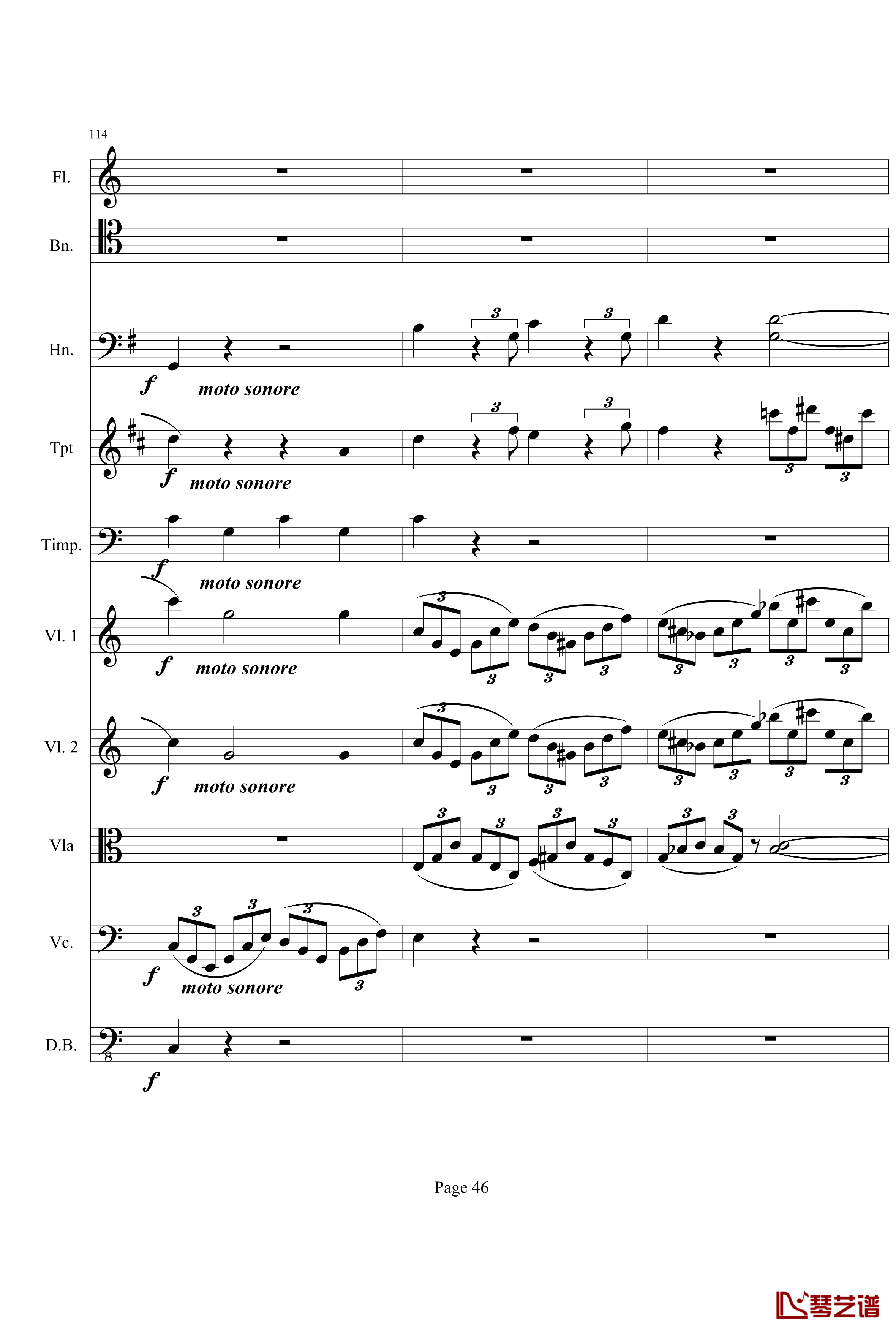 奏鸣曲之交响钢琴谱-第21-Ⅰ-贝多芬-beethoven46