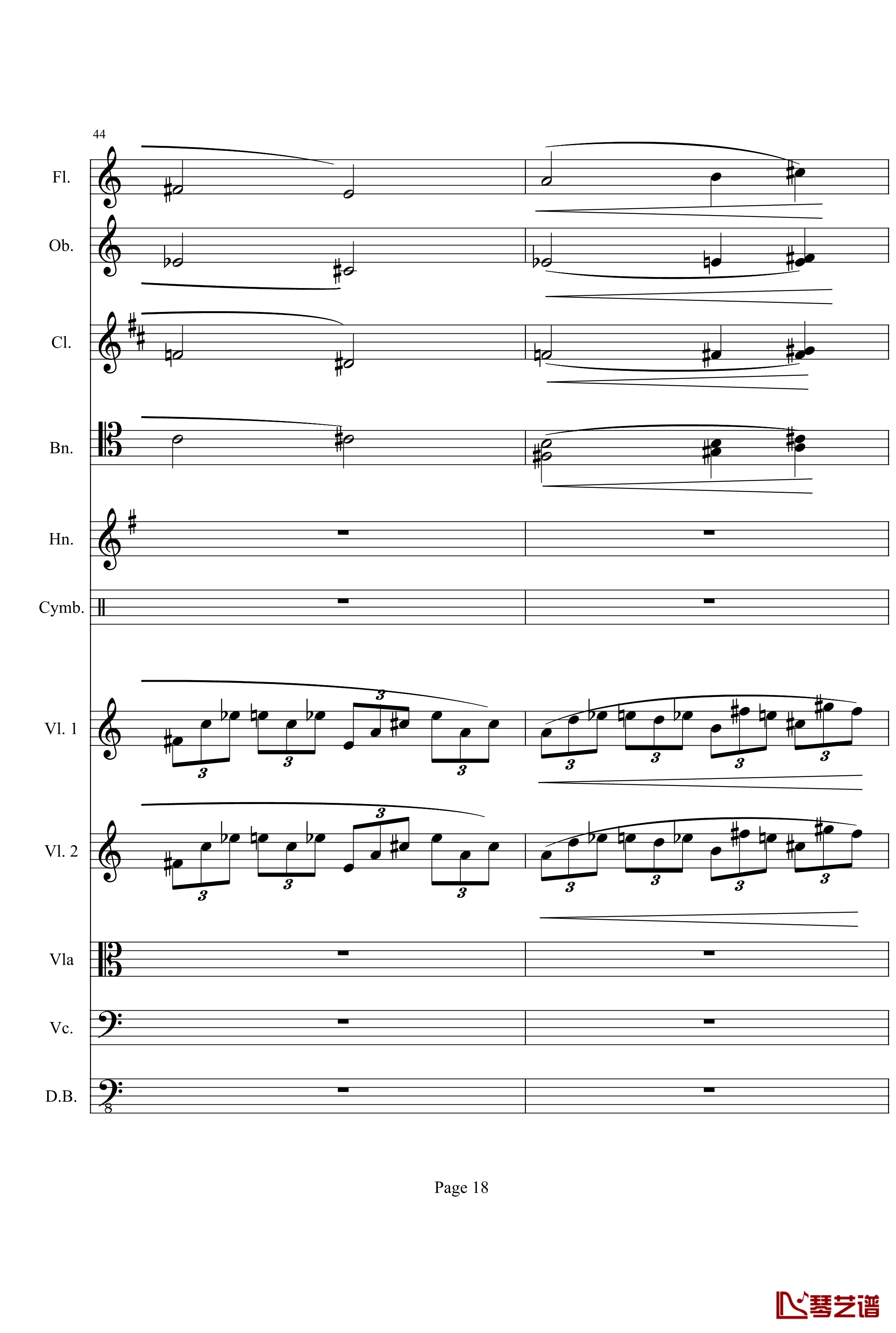 奏鸣曲之交响钢琴谱-第21首-Ⅰ-贝多芬-beethoven18