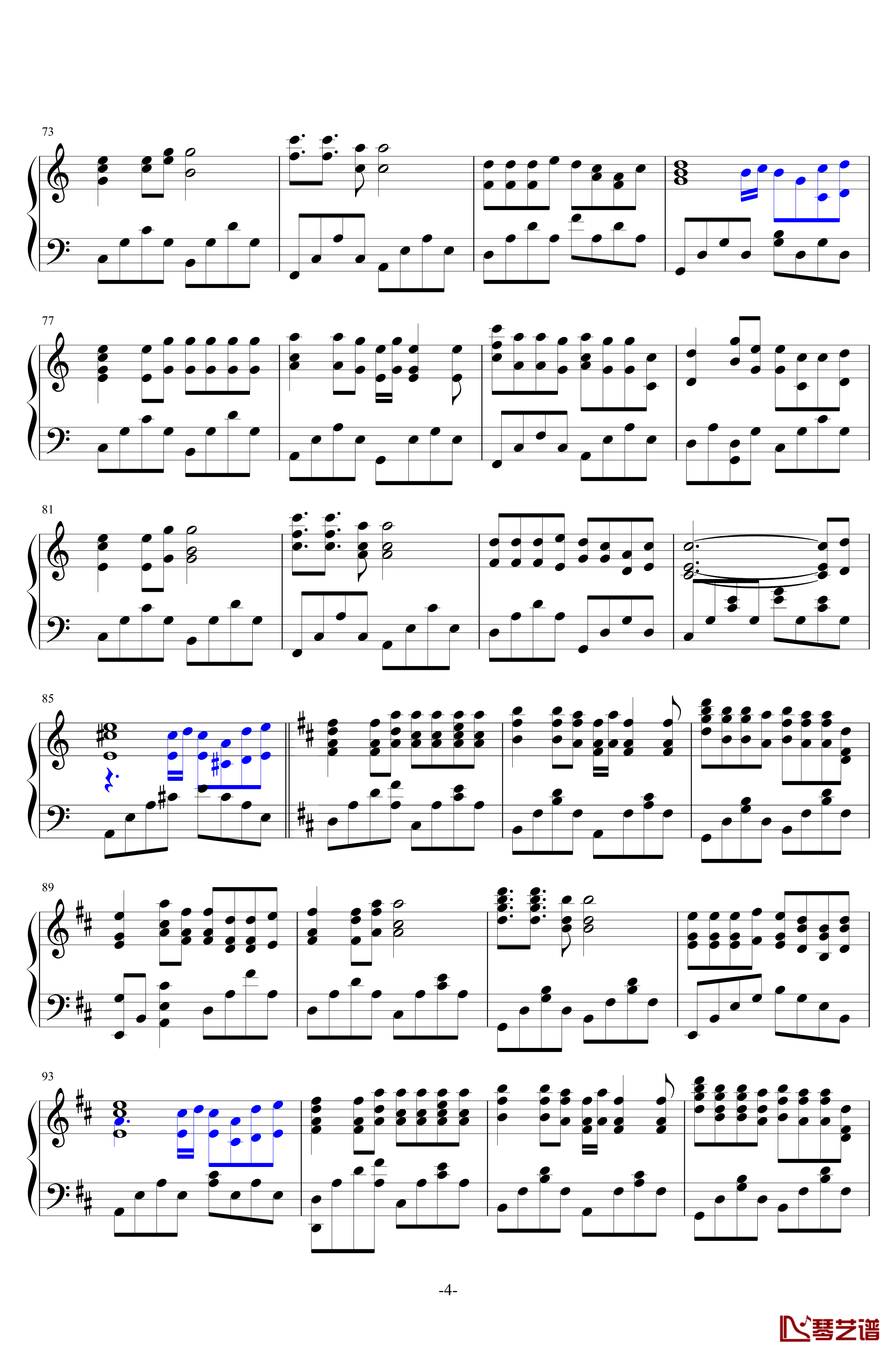 白狐钢琴谱-1.0版-陈瑞4