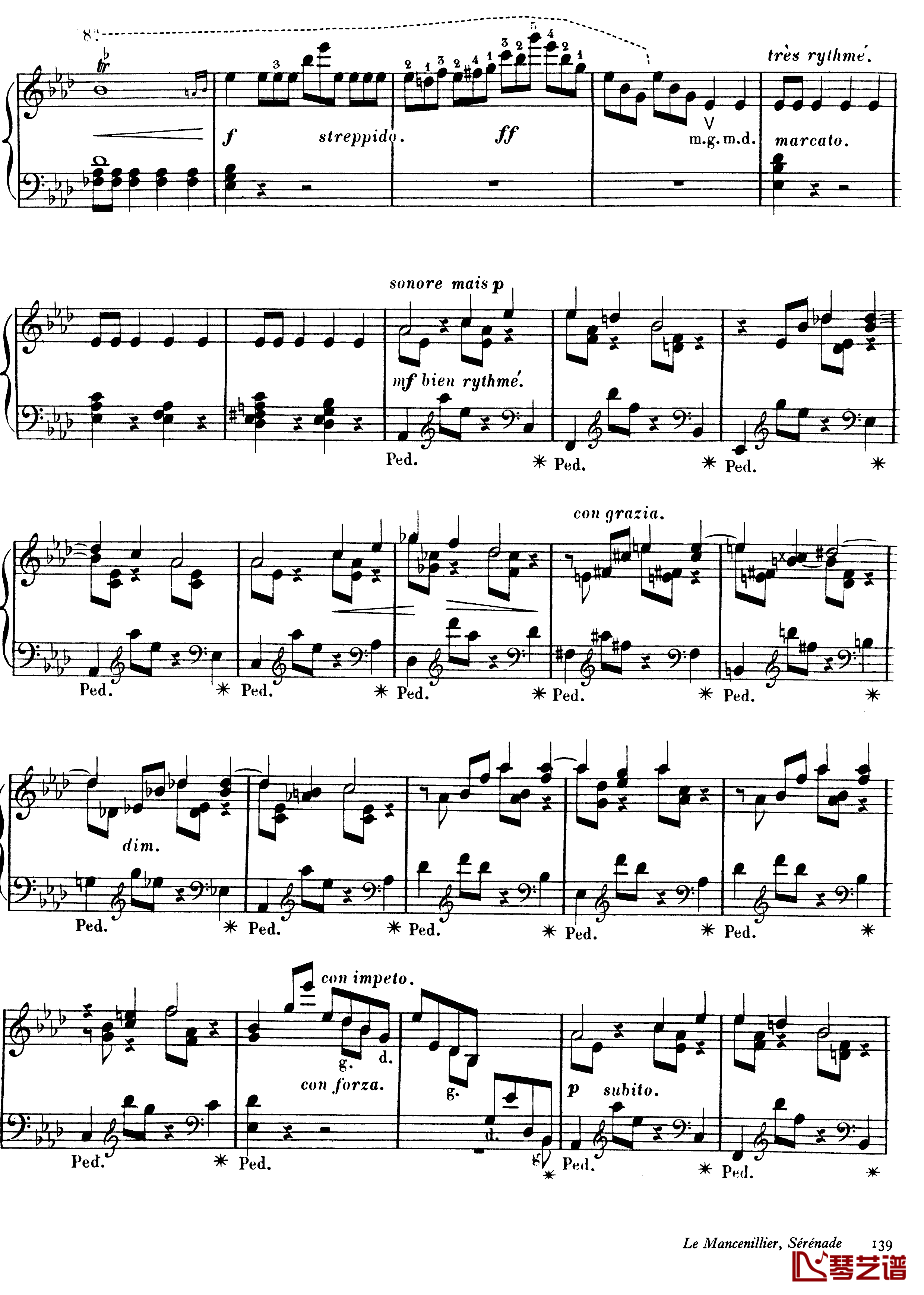 西印度小夜曲 Op.11钢琴谱-戈特沙尔克7