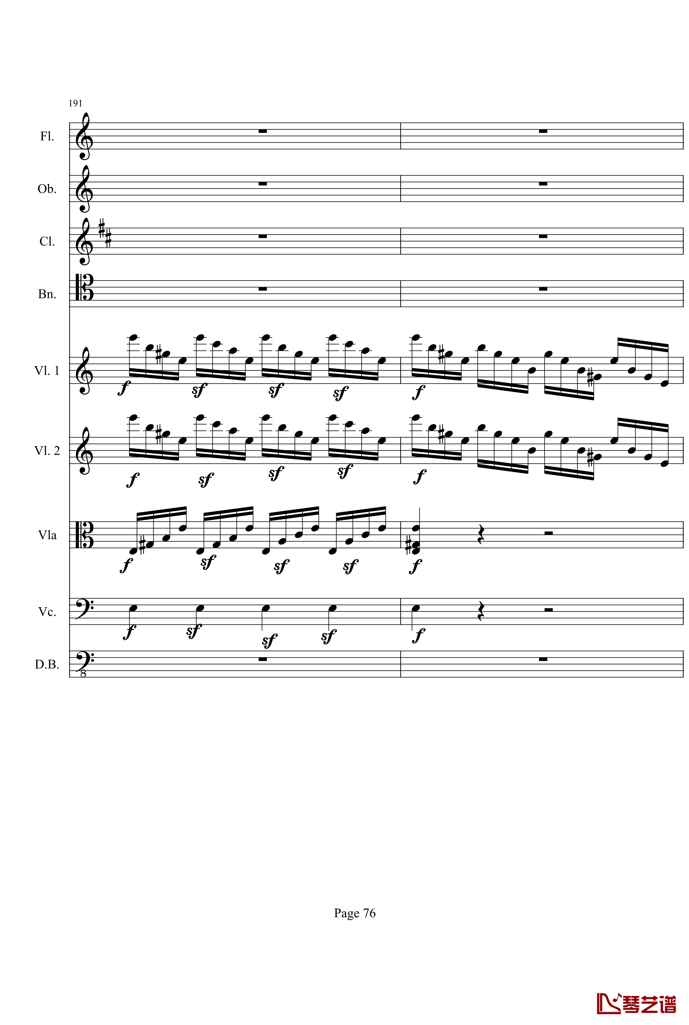 奏鸣曲之交响钢琴谱-第21首-Ⅰ-贝多芬-beethoven76