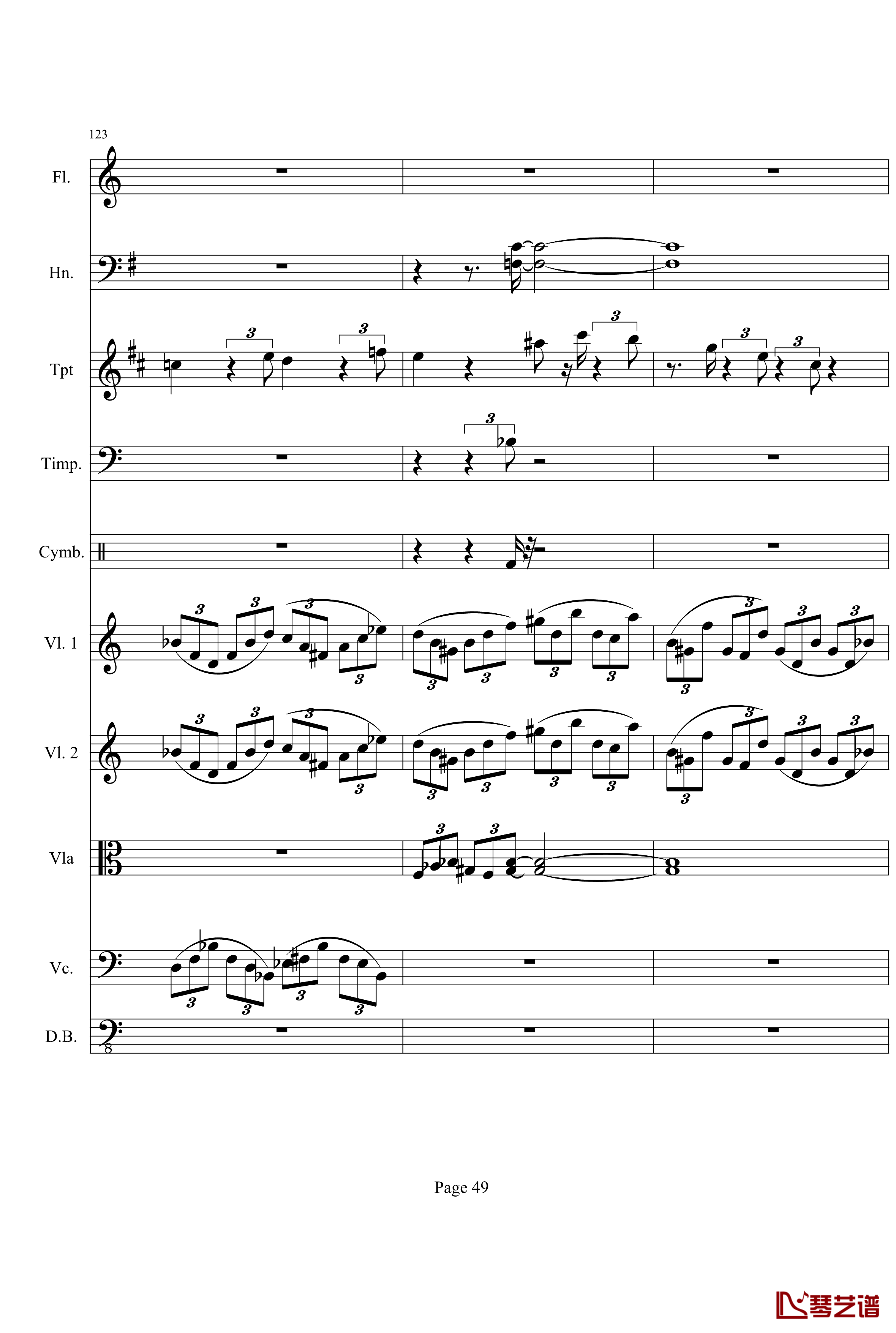 奏鸣曲之交响钢琴谱-第21首-Ⅰ-贝多芬-beethoven49