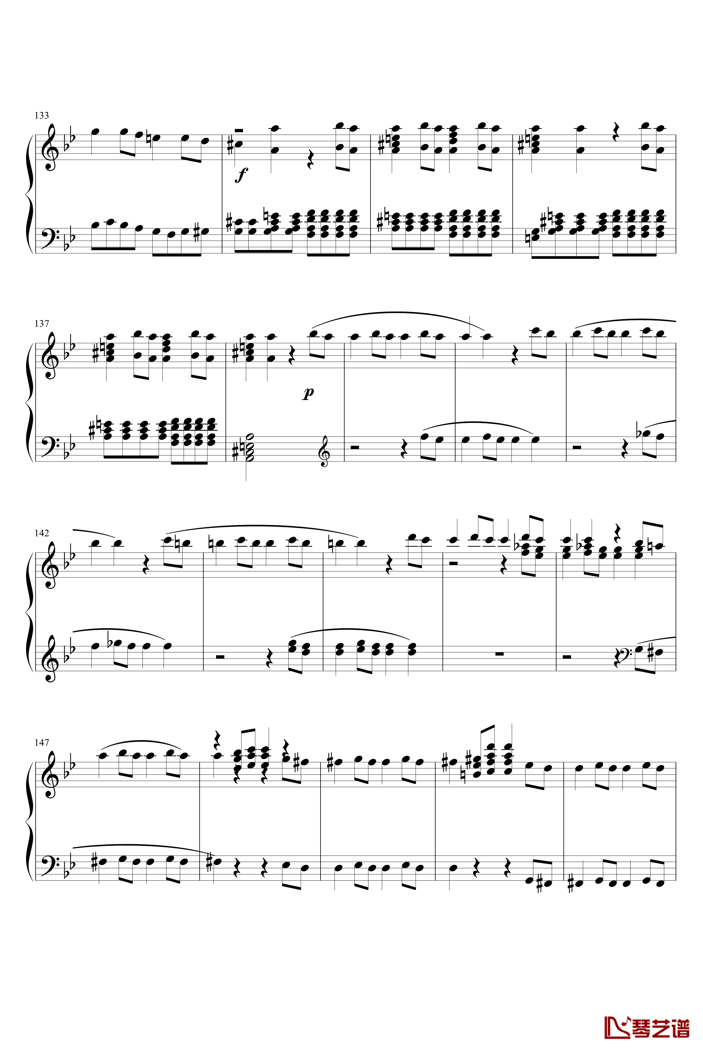 第四十号交响曲钢琴谱-第一乐章-莫扎特8