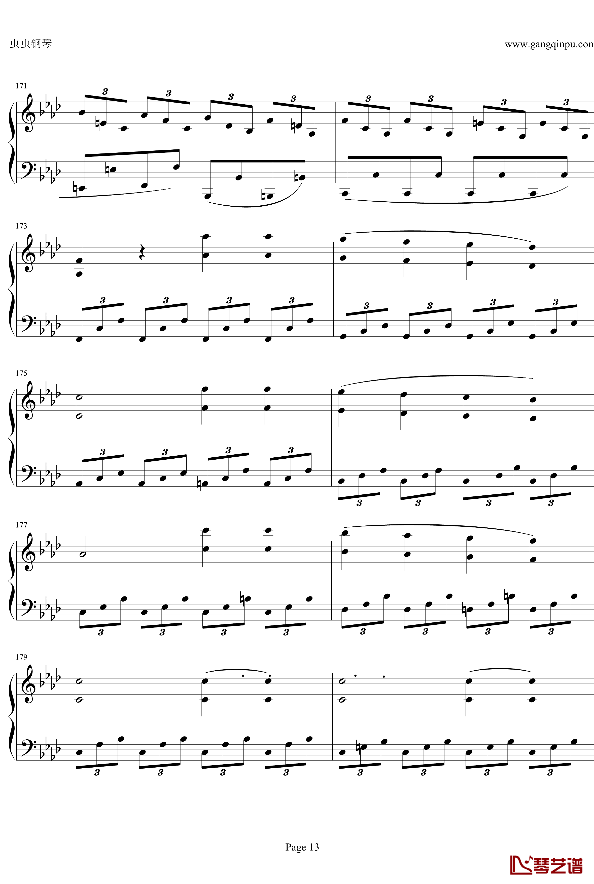 贝多芬第一钢琴奏鸣曲钢琴谱-作品2，第一号-贝多芬-beethoven13