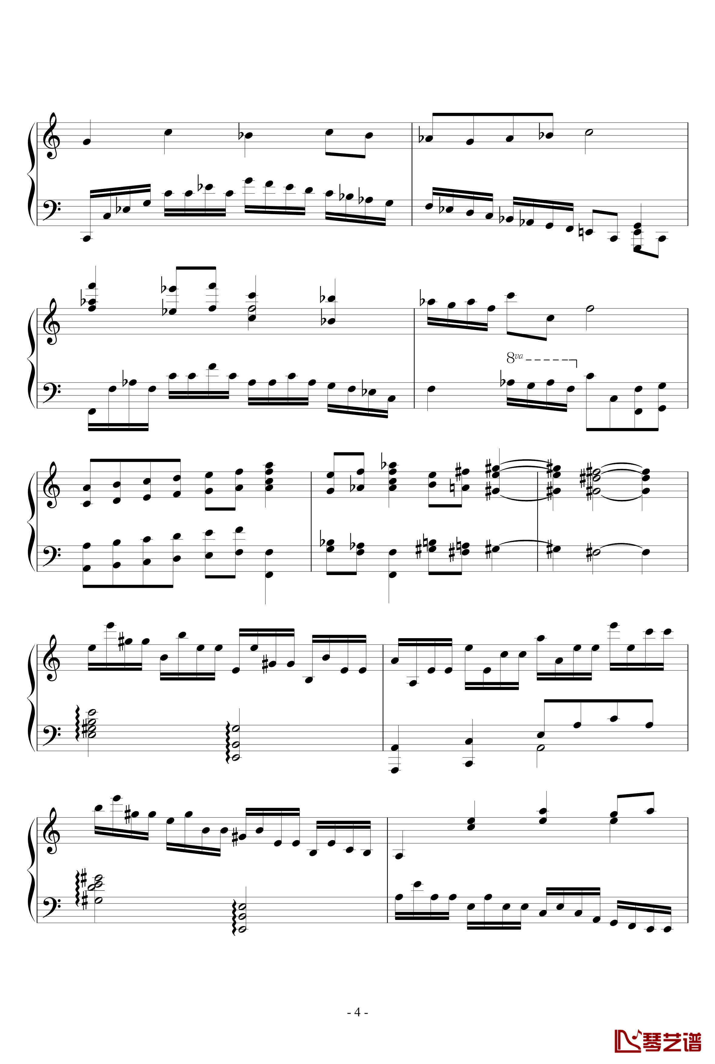 A小调第七练习曲钢琴谱-PARROT1864