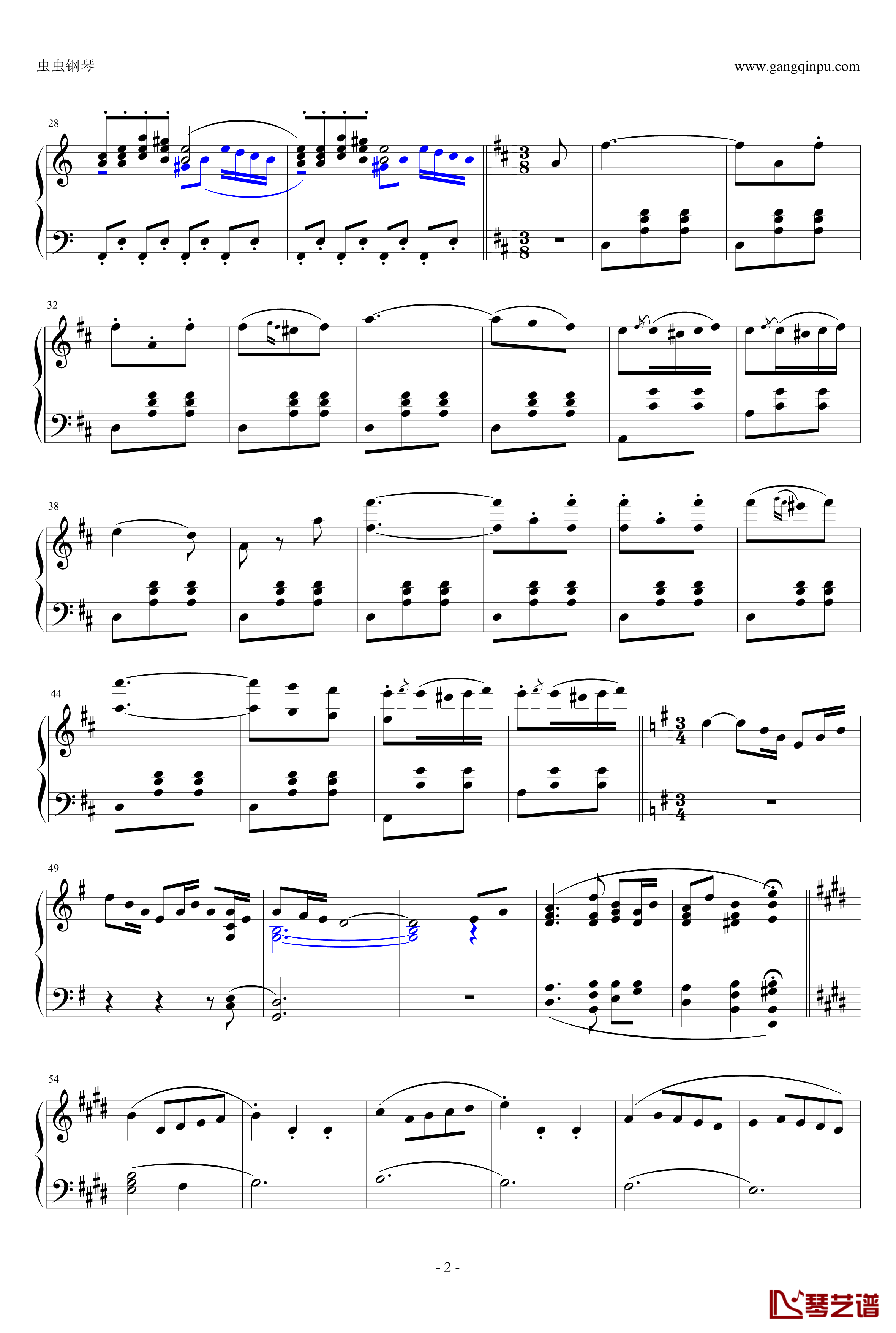 古典名曲大串烧钢琴谱-原创版-yutianyue1262