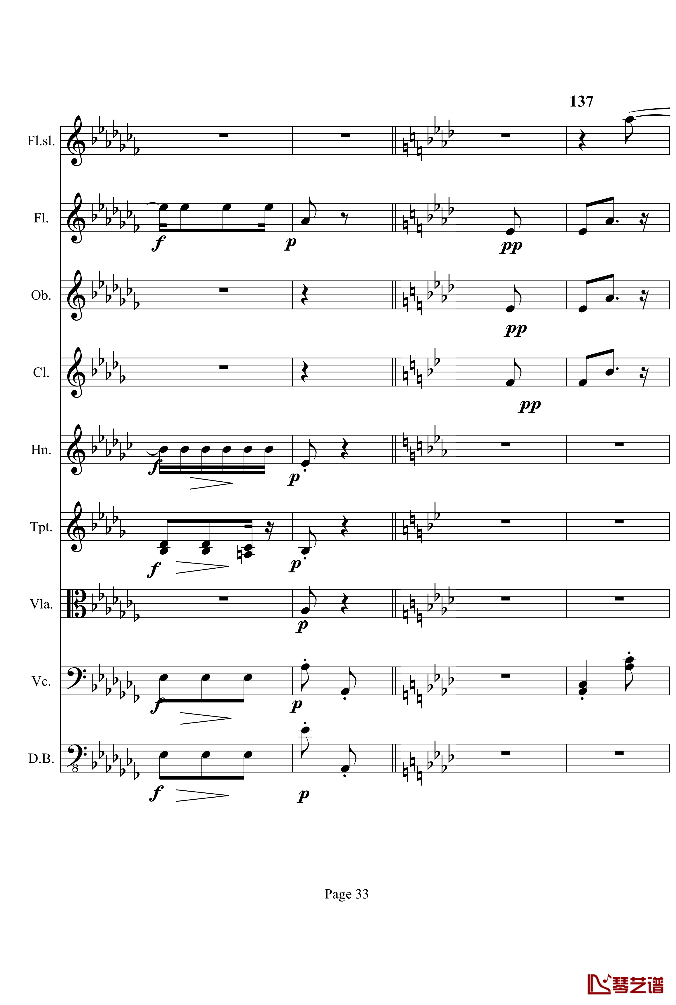 奏鸣曲之交响钢琴谱-第12首-Ⅰ-贝多芬-beethoven33