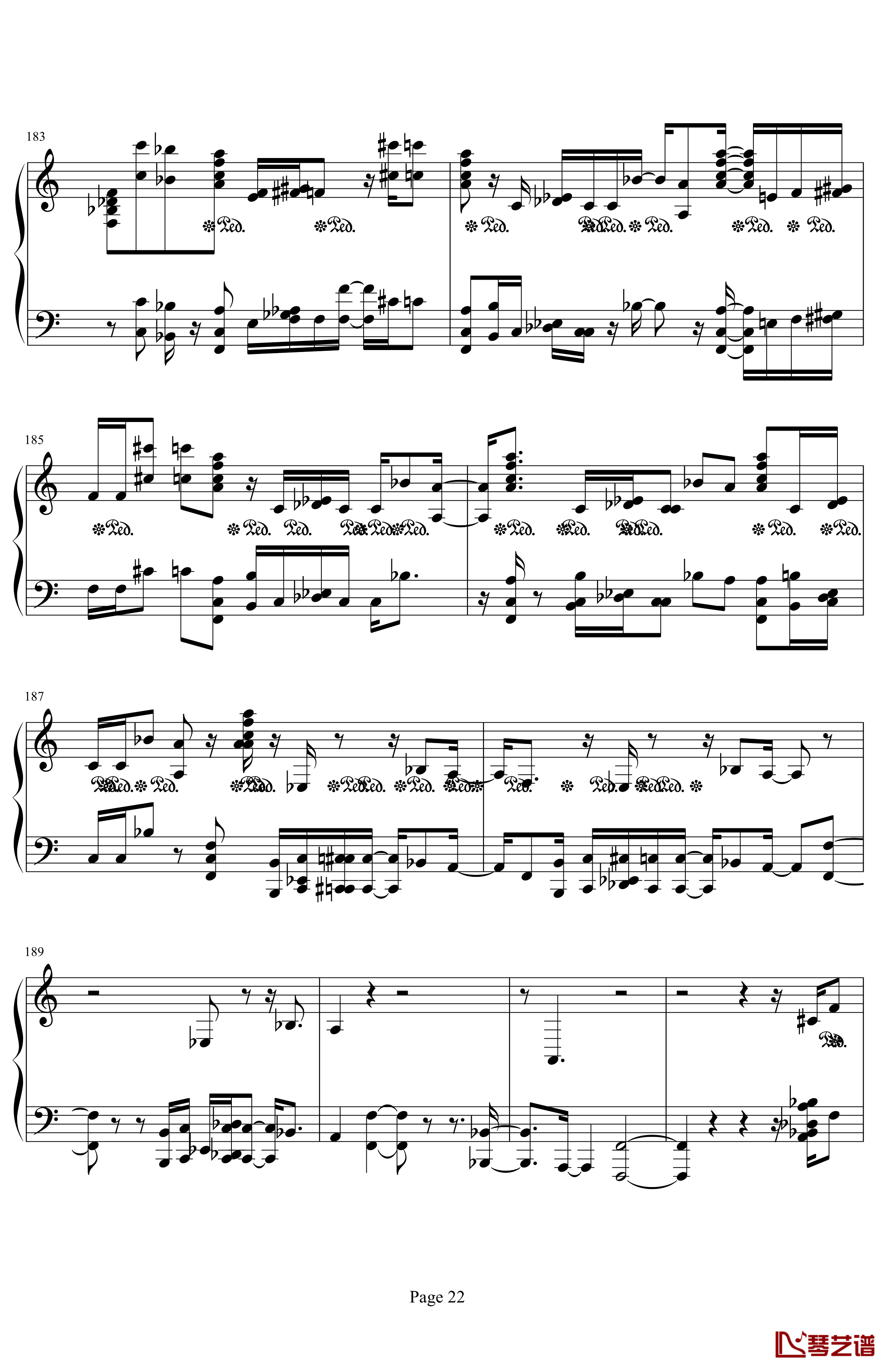 肖邦第二诙谐曲钢琴谱-肖邦-chopin22