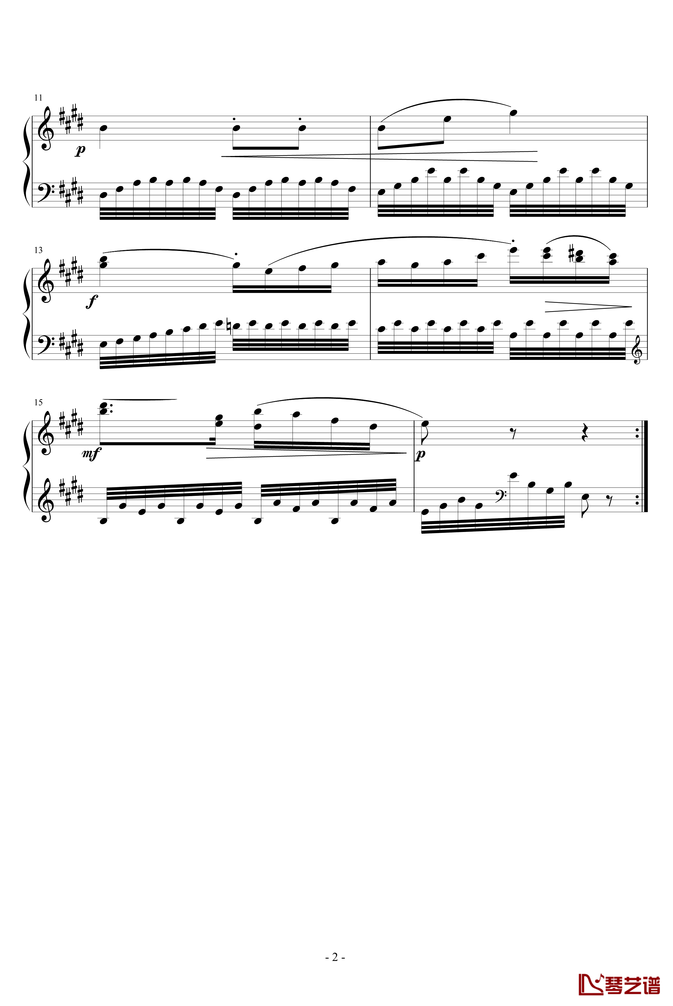 练习曲钢琴谱-未知分类2