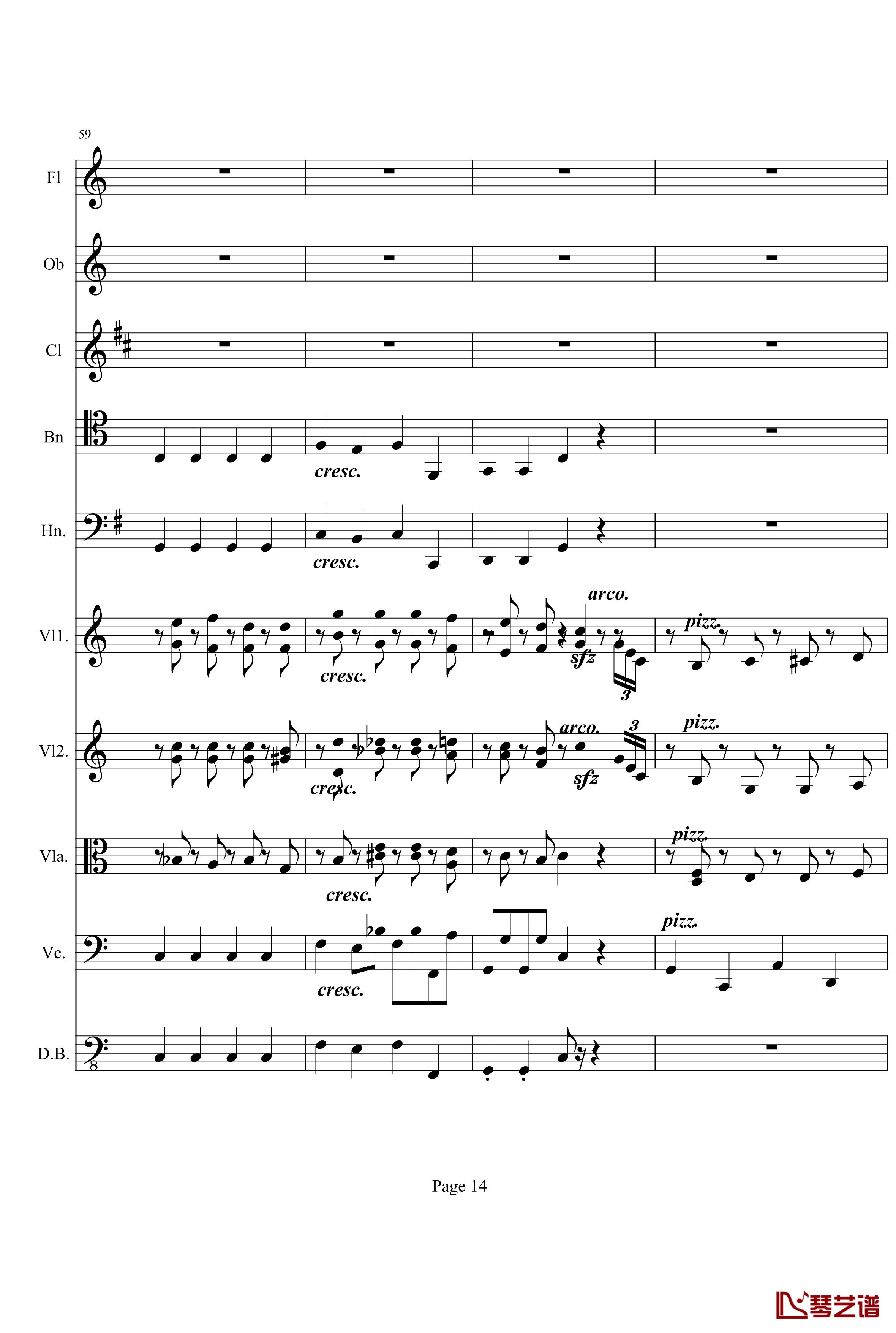 奏鸣曲之交响钢琴谱-第10首-Ⅱ-贝多芬-beethoven14