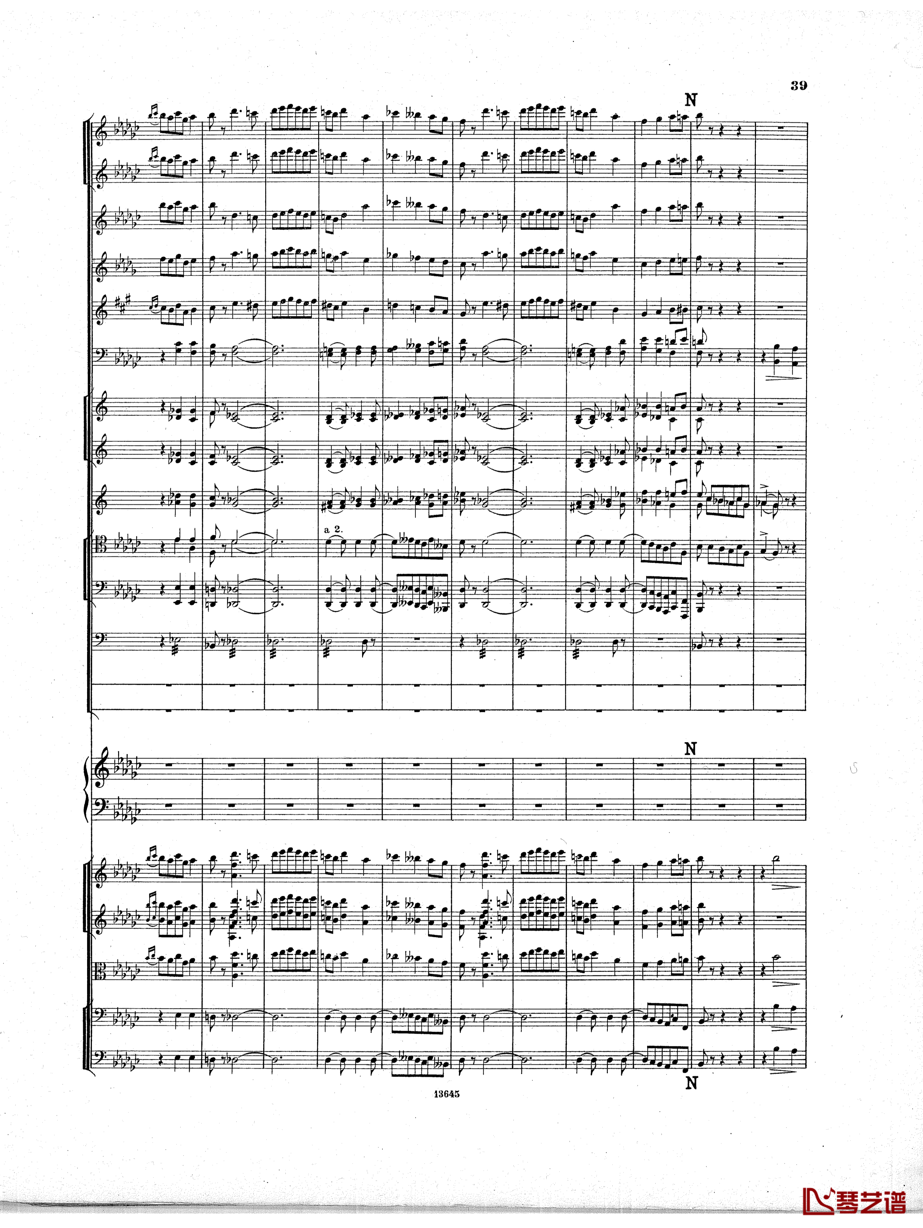 Lyapunov 降E小调第一钢琴协奏曲 Op.4钢琴谱-Lyapunov38