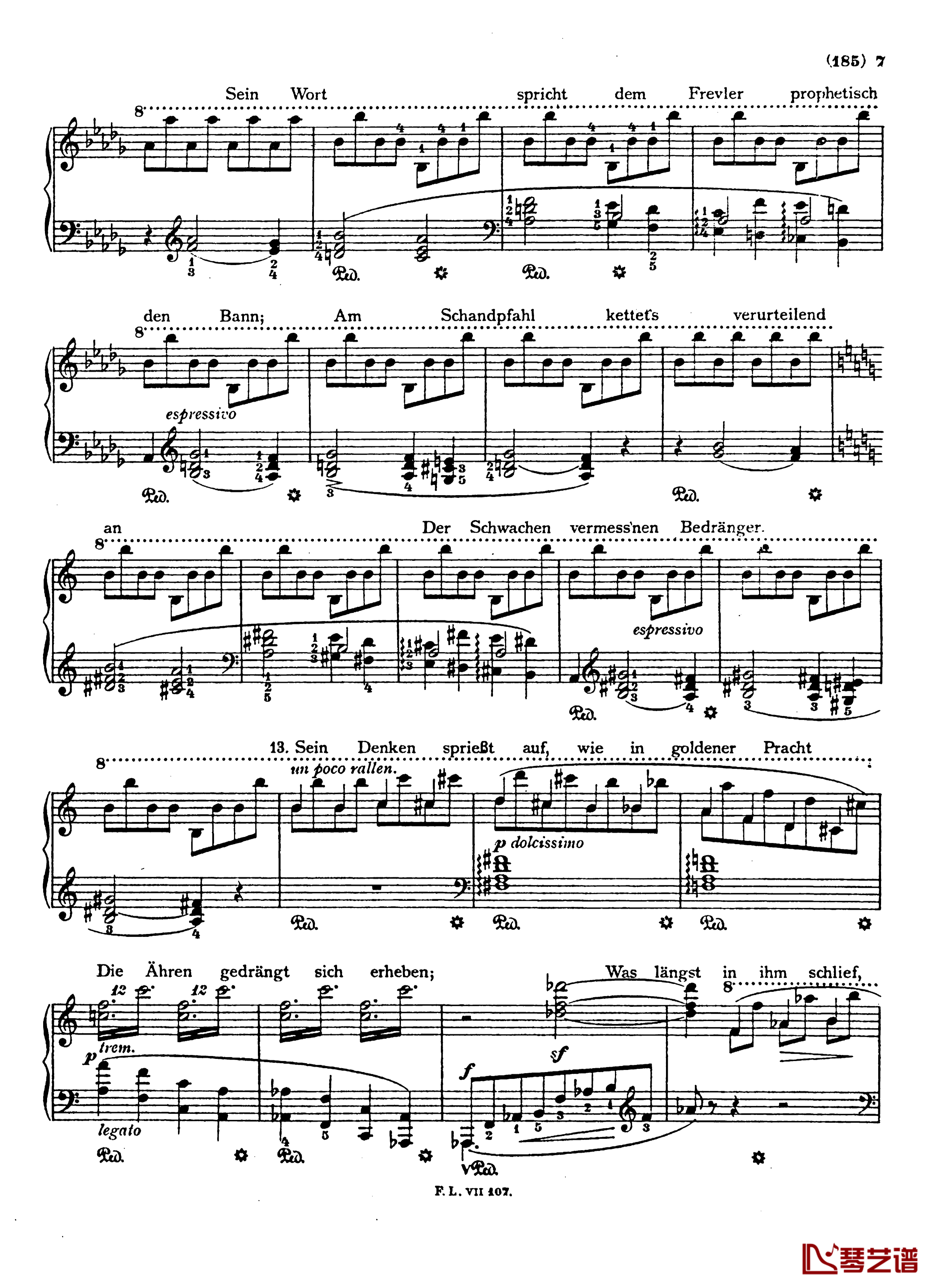  盲人歌手S.350钢琴谱-配乐诗朗诵-李斯特7