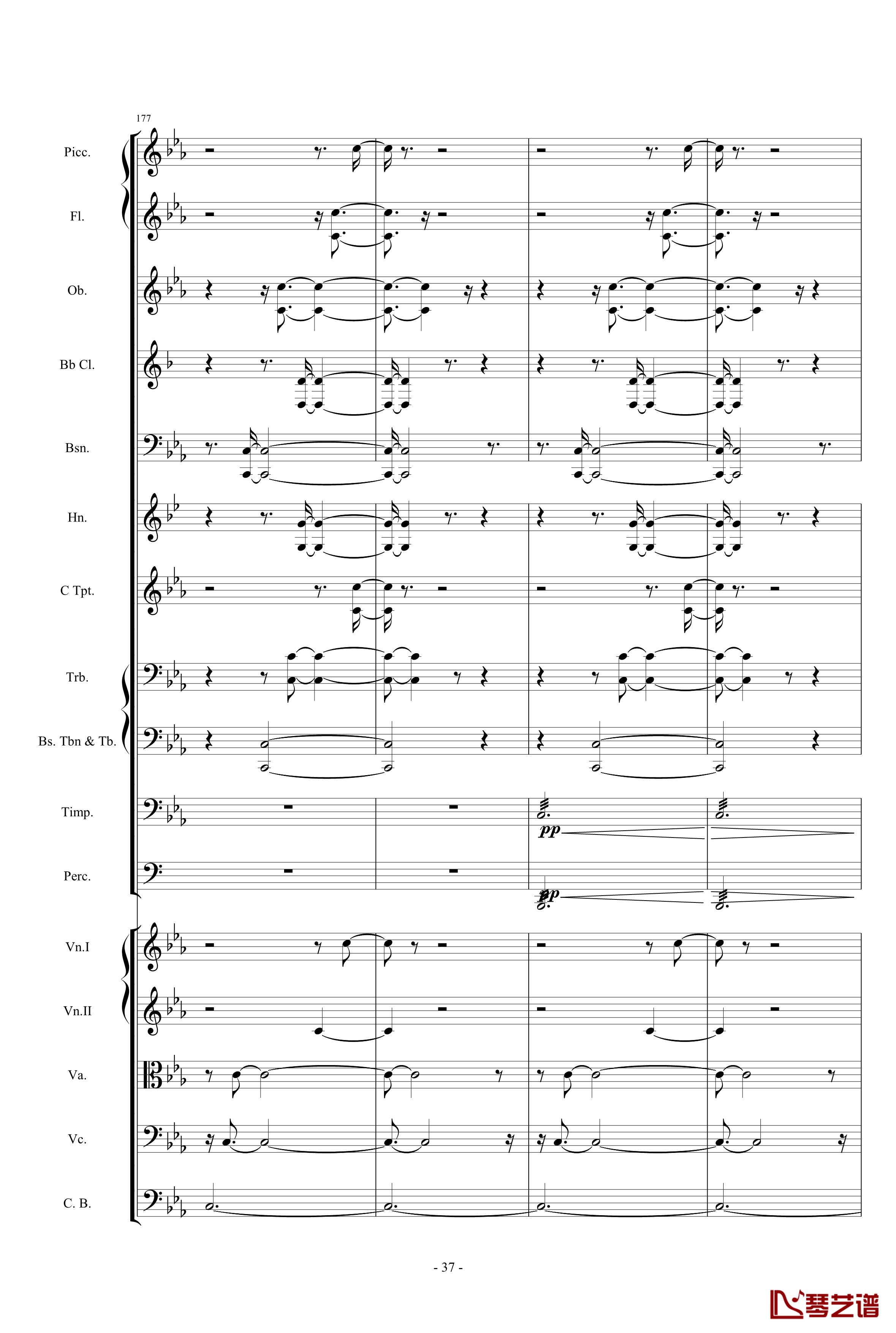 愤怒的小鸟交响曲第三乐章Op.5 no.3钢琴谱-1057257837