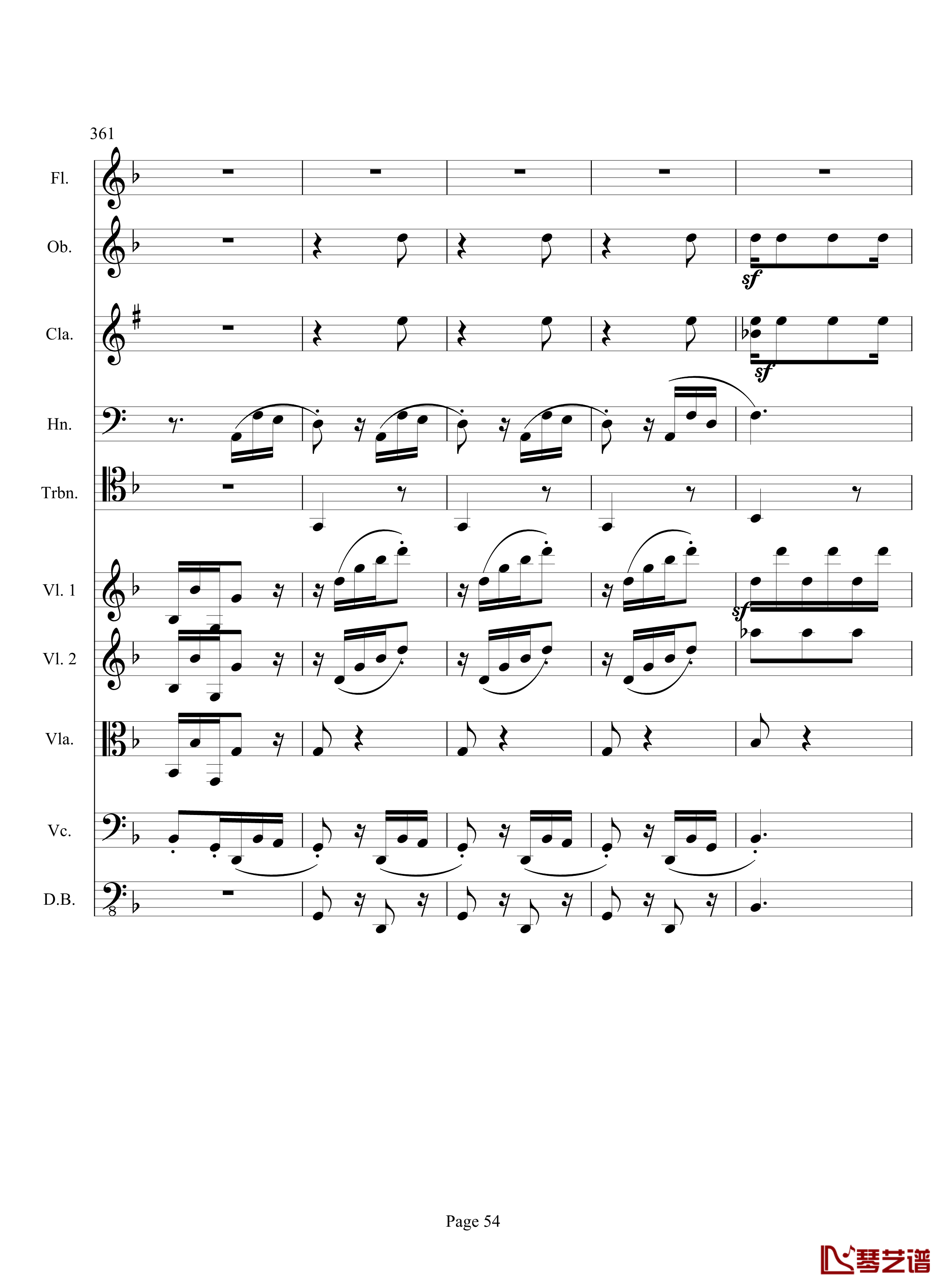 奏鸣曲之交响钢琴谱-第17首-Ⅲ-贝多芬-beethoven54
