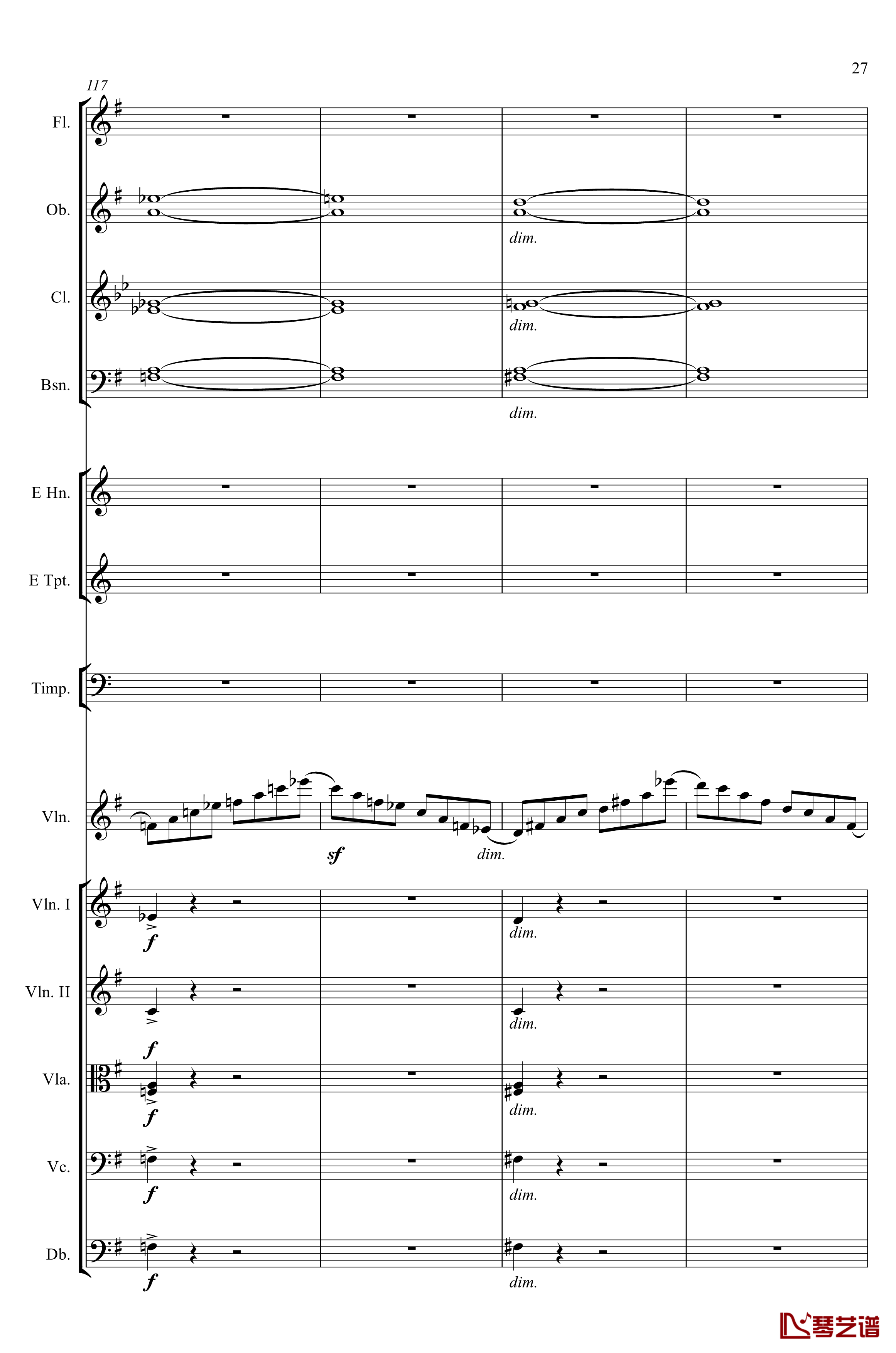 e小调小提琴协奏曲Op.64钢琴谱-第一乐章-门德尔松27