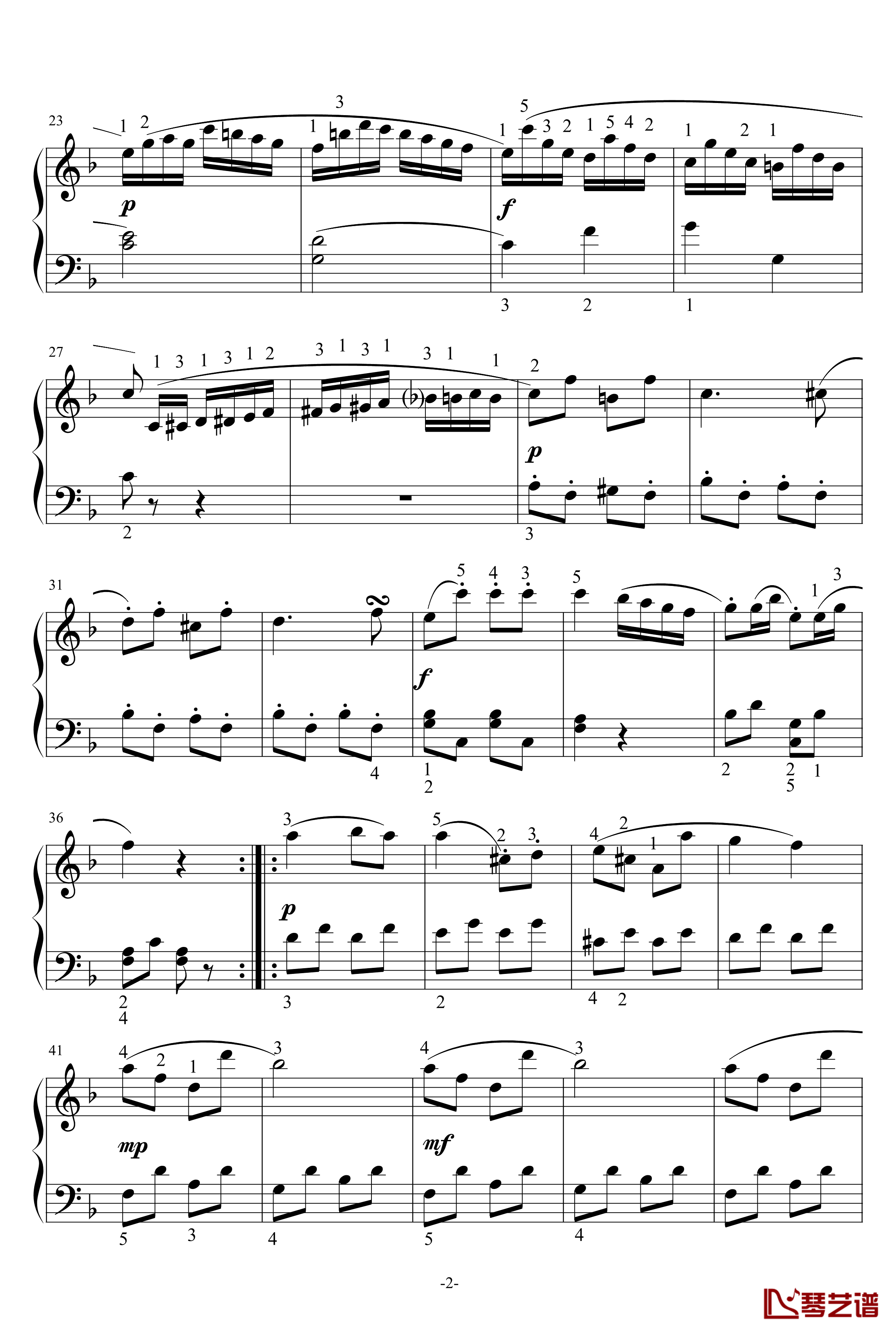 回旋曲钢琴谱-贝多芬-beethoven2