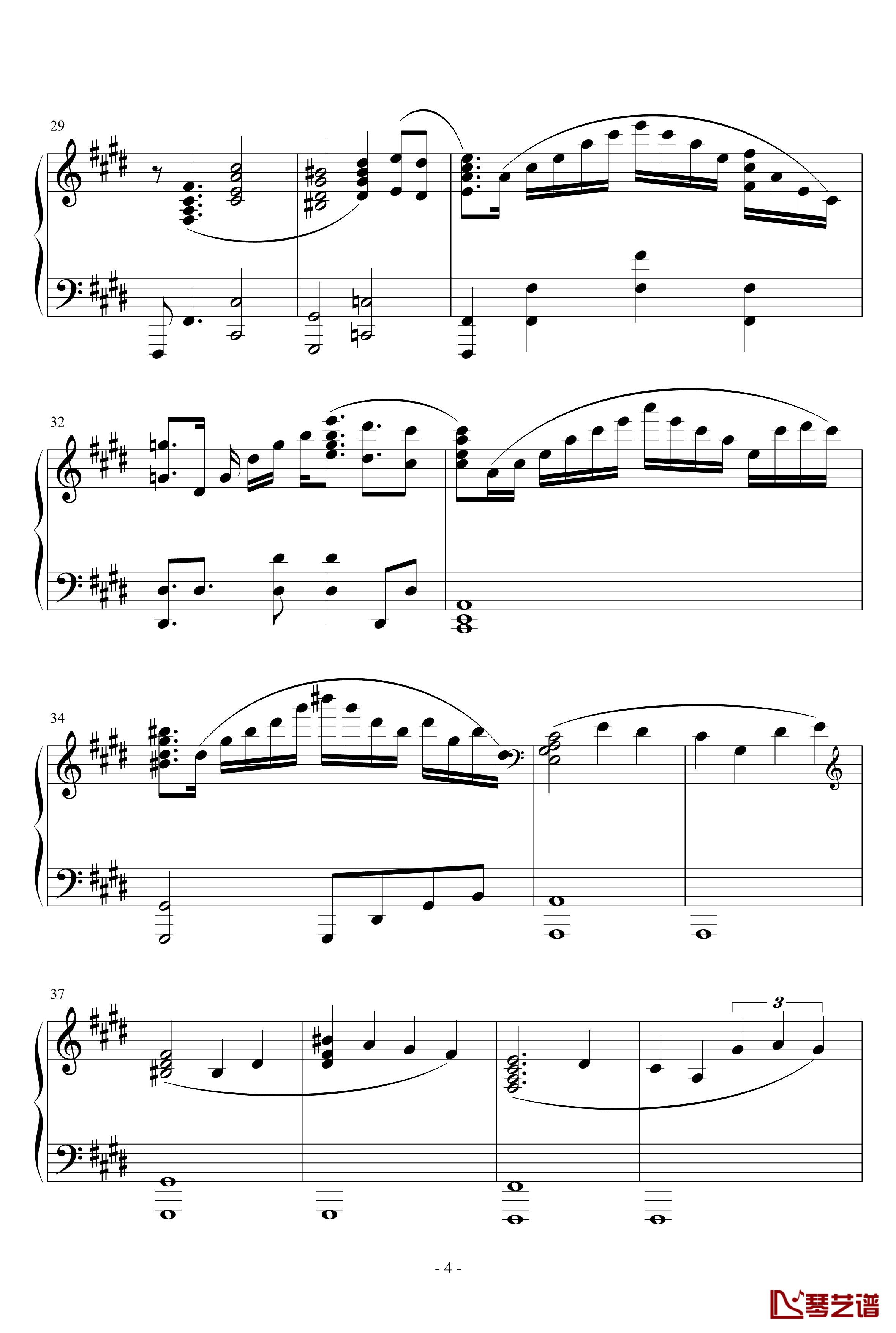Parousia钢琴谱-Cytus第四章-Deemo-游戏歌曲4