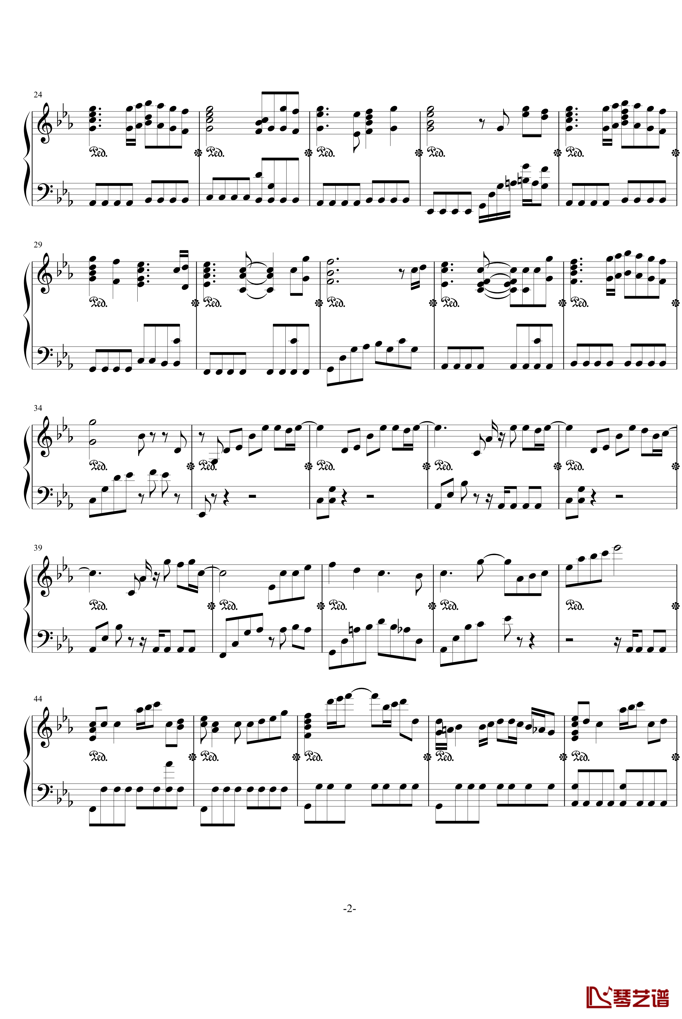 高达-遗迹钢琴谱-Vestige-テ飖翾灰飞-游戏2