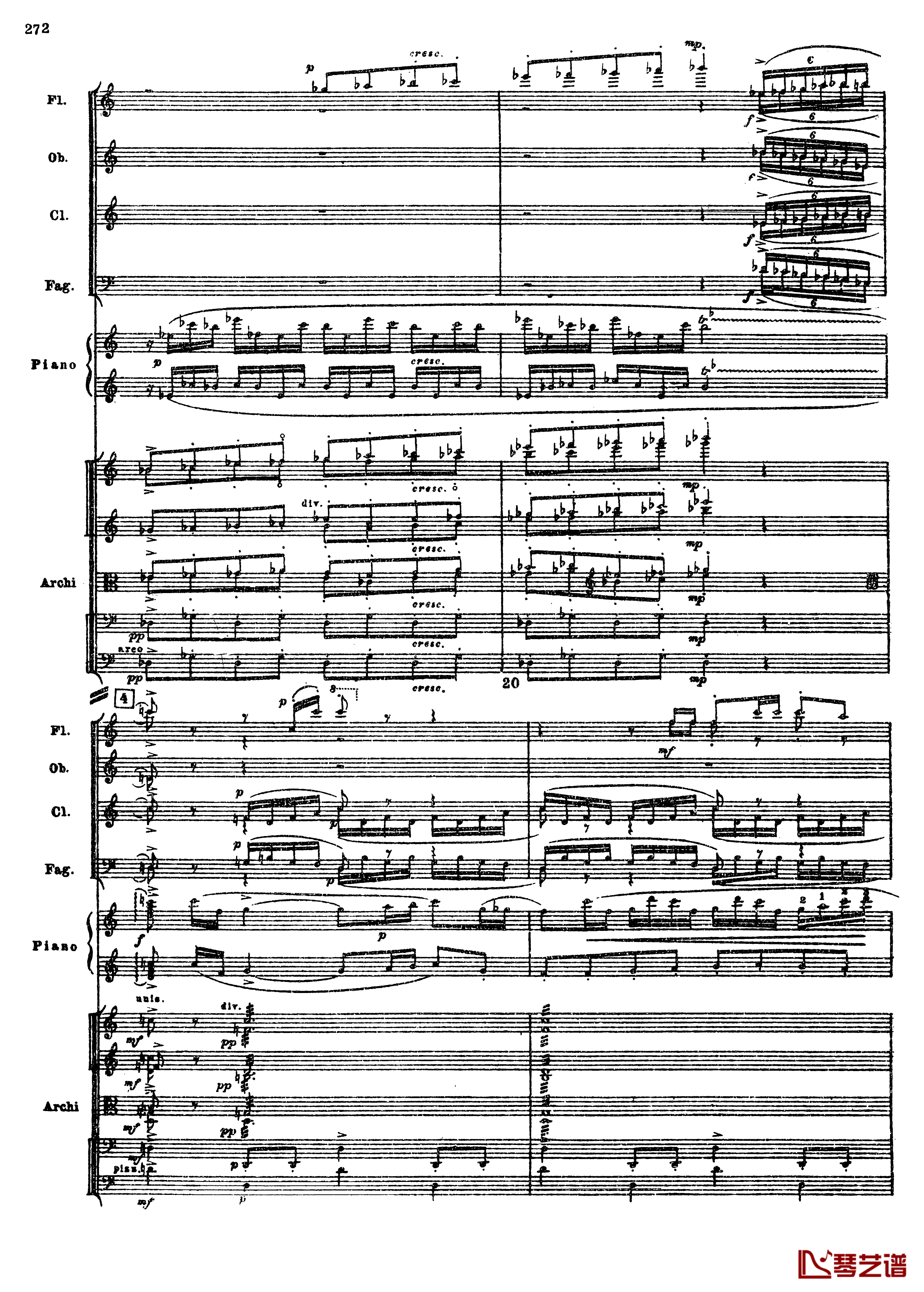 普罗科菲耶夫第三钢琴协奏曲钢琴谱-总谱-普罗科非耶夫4
