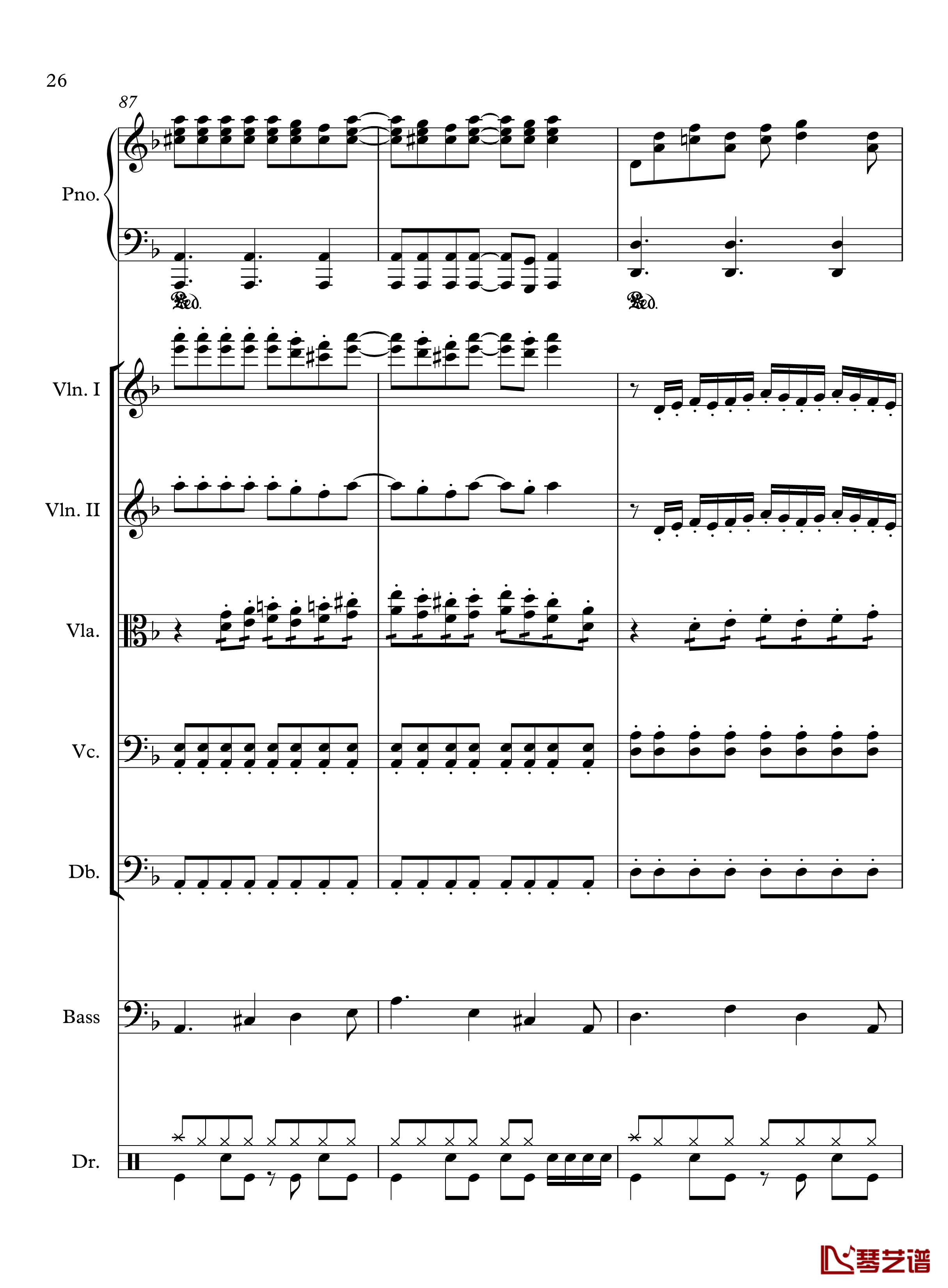 星钢琴谱-yewwc26
