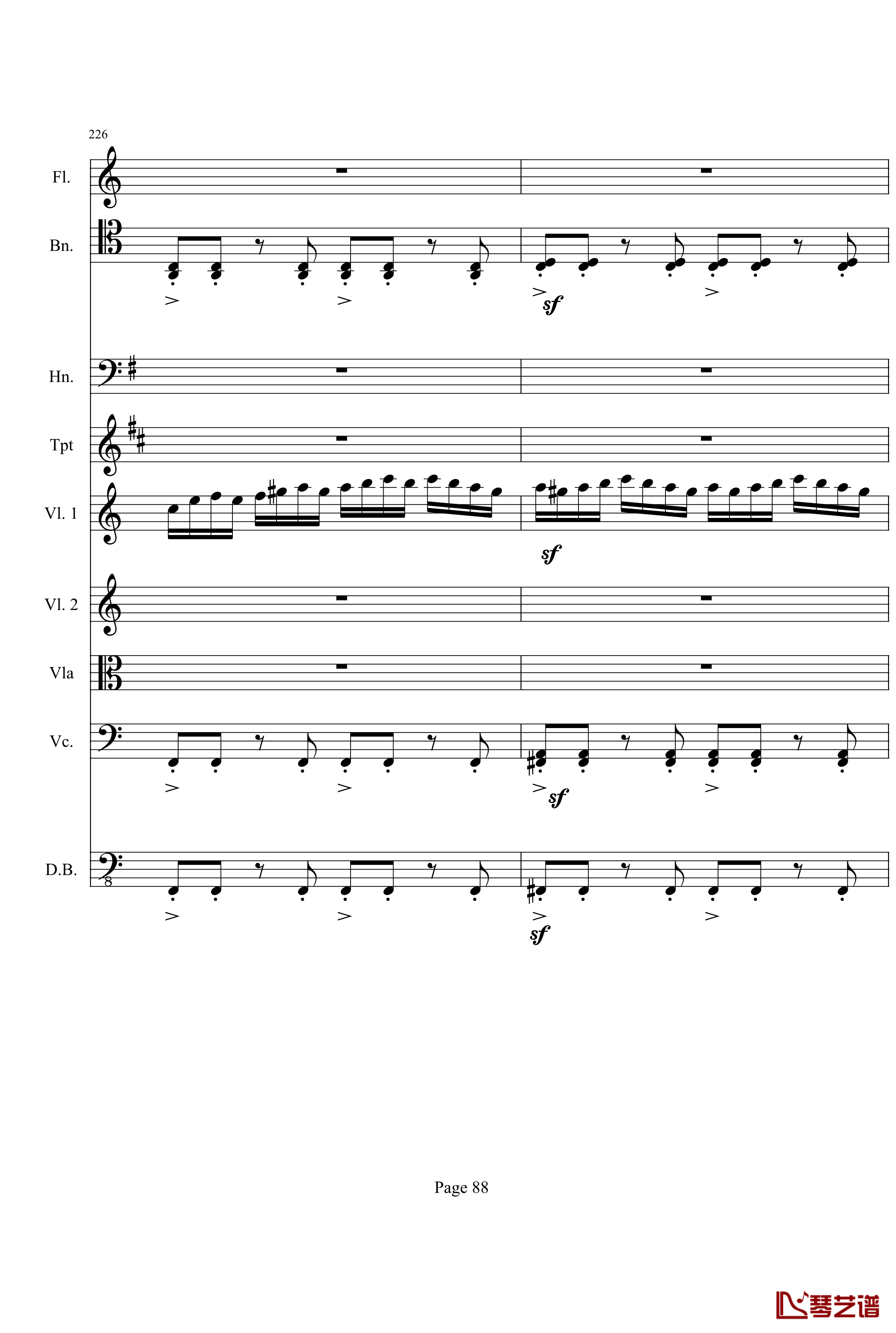 奏鸣曲之交响钢琴谱-第21-Ⅰ-贝多芬-beethoven88